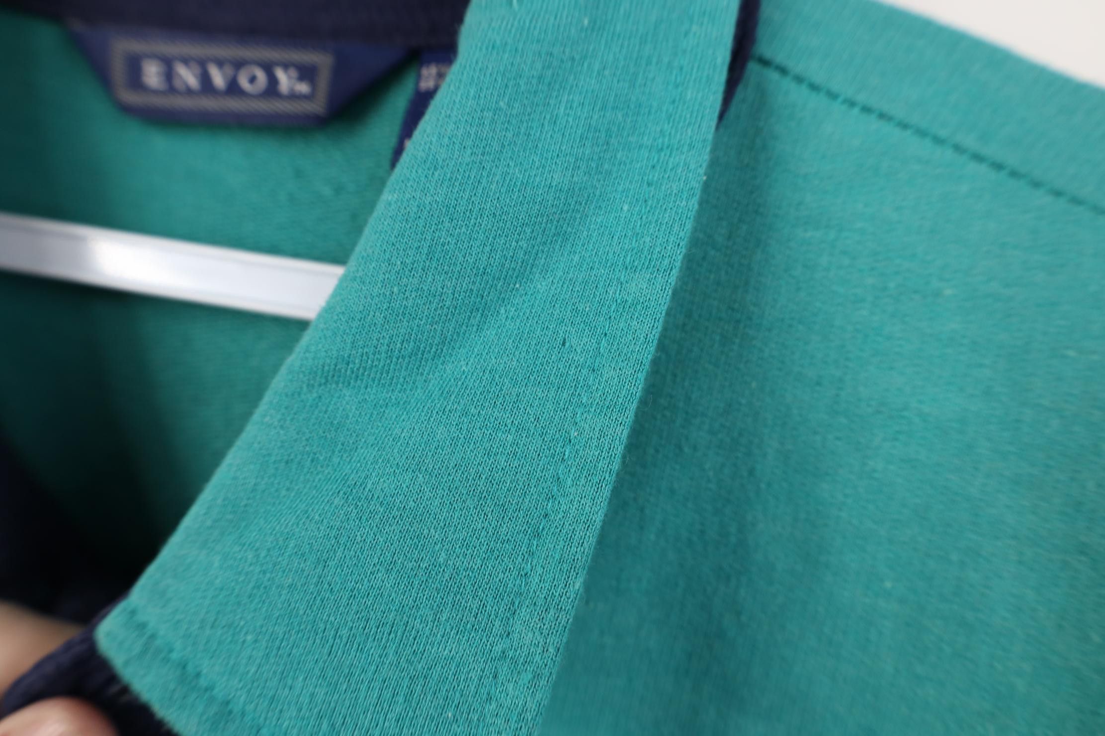 Vintage Vintage 90s Streetwear Block Pullover Polo Shirt Teal Blue Size US XL / EU 56 / 4 - 9 Thumbnail