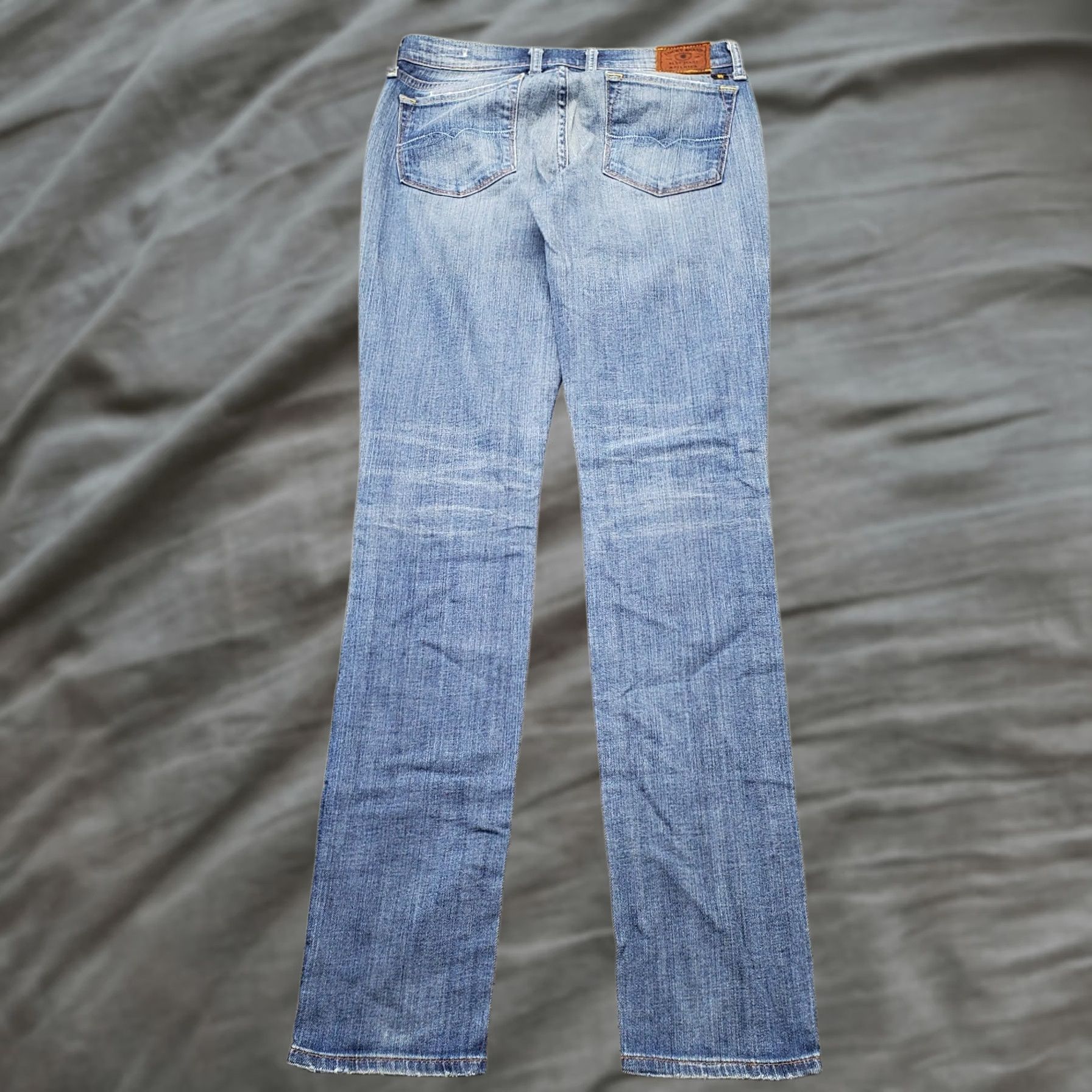 Lucky Brand Lucky Brand Charlie Skinny Jeans Womens 4/27 Blue Denim Faded Stretch Americana Size 27" / US 4 / IT 40 - 1 Thumbnail
