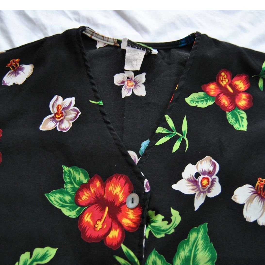 Other Promises Promises Hawaiian Button Down Shirt Size XL / US 12-14 / IT 48-50 - 2 Thumbnail