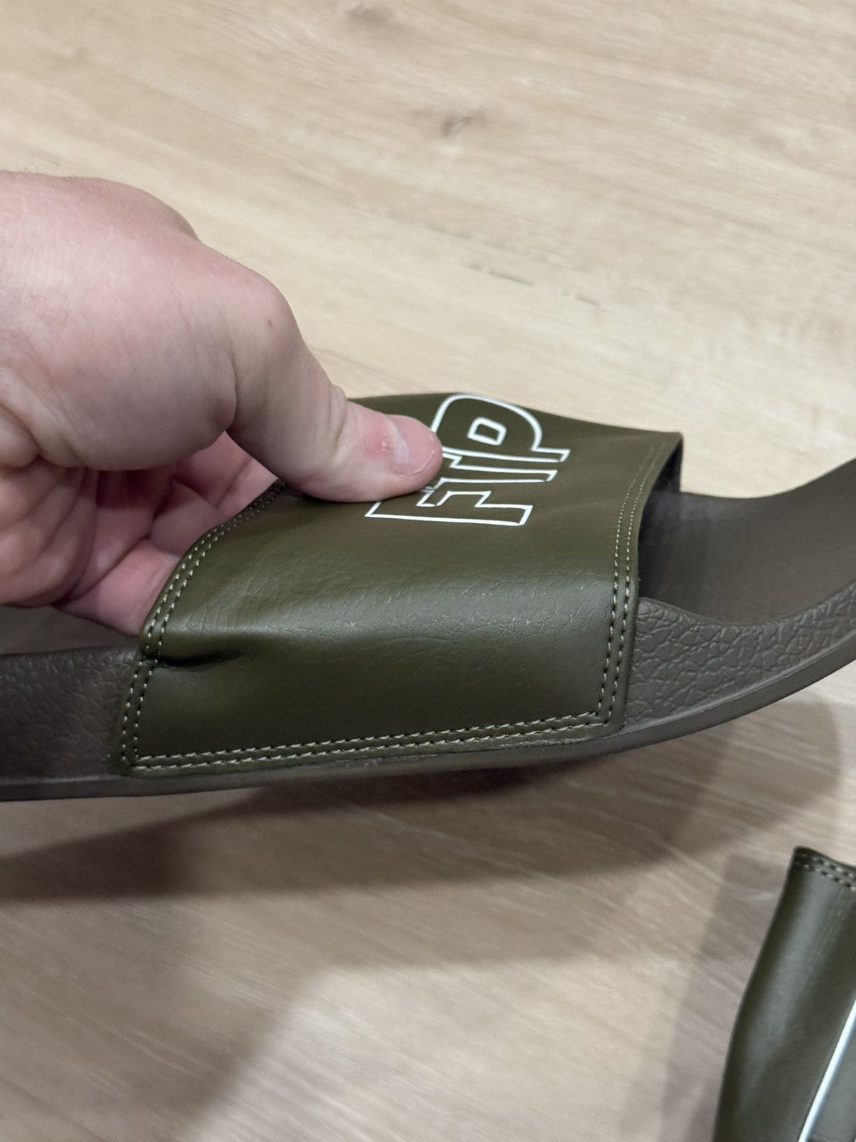 Fuck The Population FTP Outline Logo Slides Size US 11 / EU 44 - 5 Thumbnail