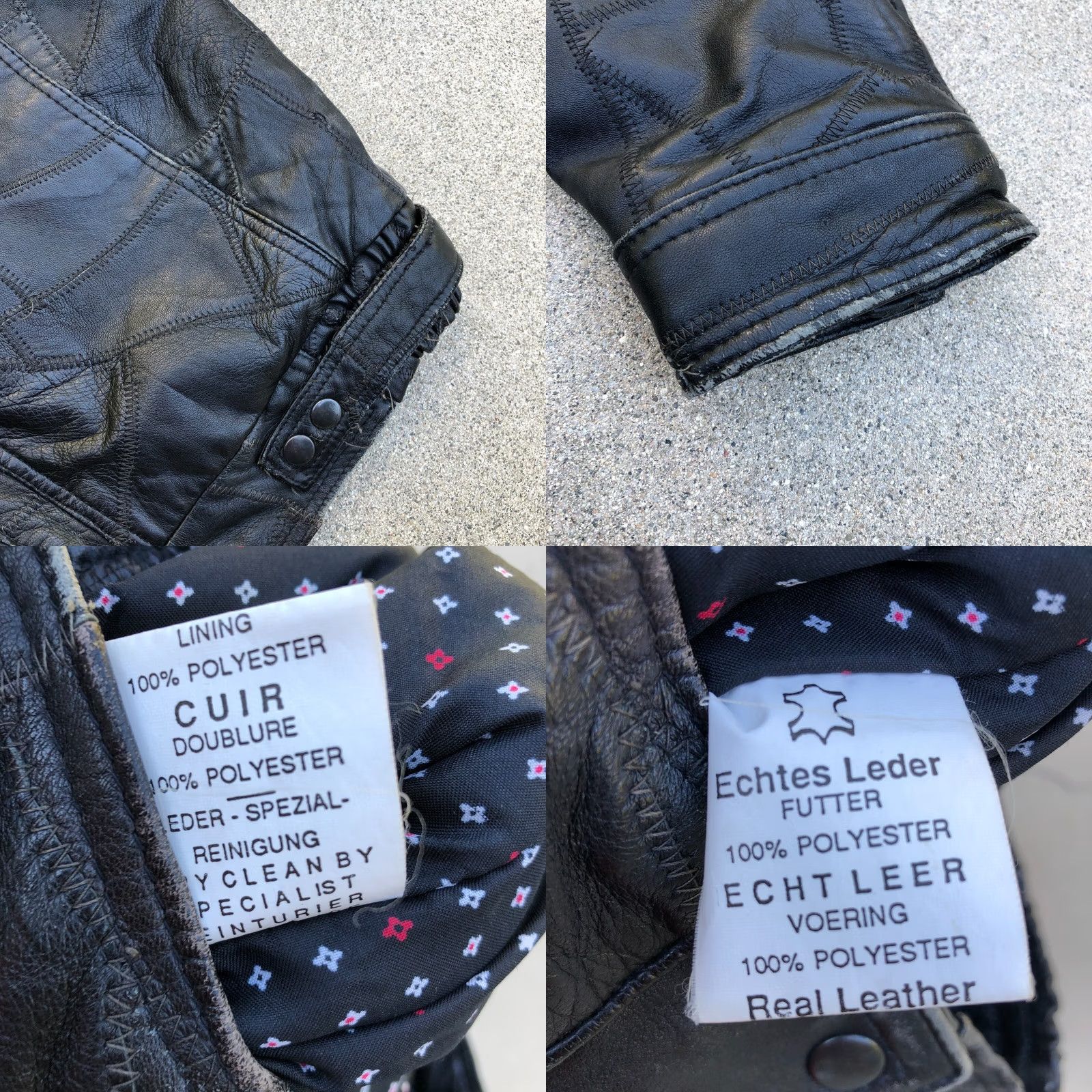 Vintage VINTAGE ECHTES LEDER FUTTER Motorcycle Biker Leather Jacket Men's MEDIUM Black Jacket Mens Leather Motorcycle Size US M / EU 48-50 / 2 - 8 Thumbnail