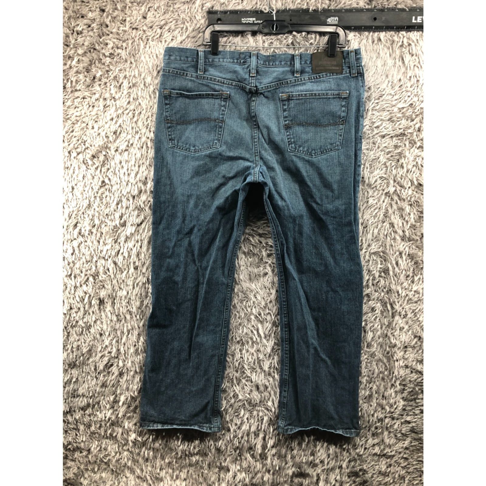 Lee Lee Jeans Straight 40x30 Mens Regular Regular Waist Blue Mid Rise 5-Pocket Denim Vintage No N/A Size US 40 / EU 56 - 5 Thumbnail