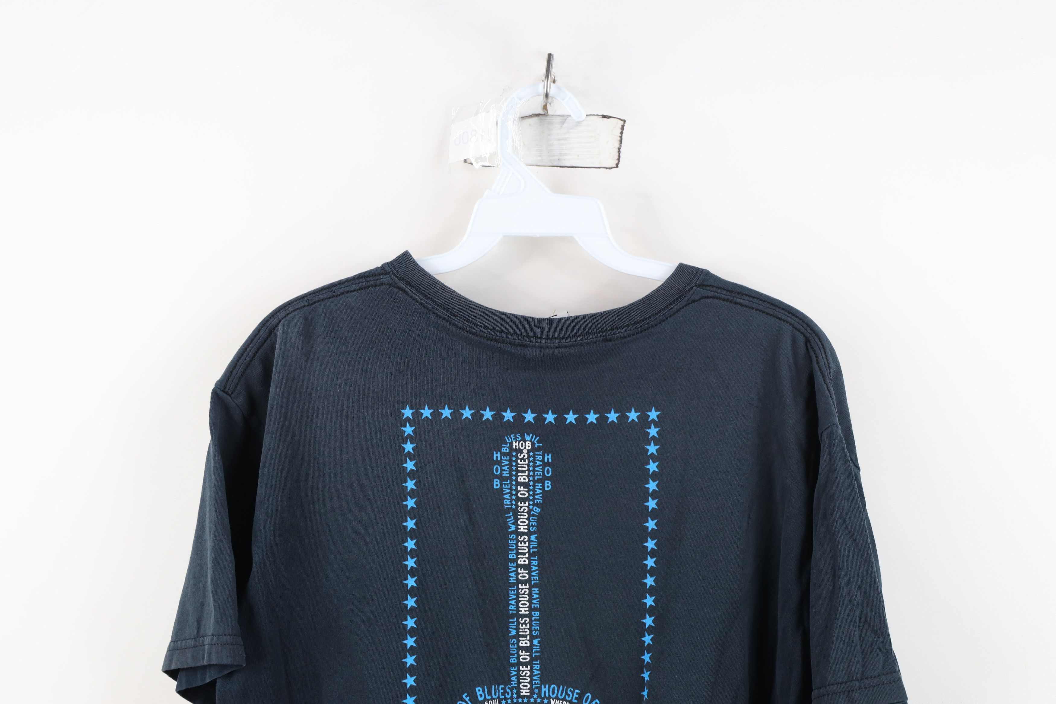 Vintage Vtg Y2K House of Blues Orlando Guitar Fire Heart T-Shirt Size US M / EU 48-50 / 2 - 14 Thumbnail