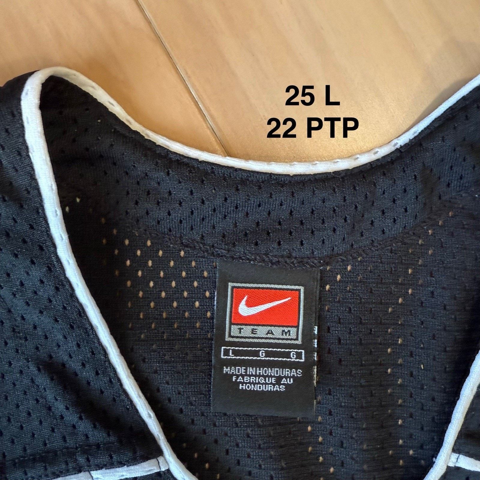 Nike × Vintage Vintage John Hopkins Lacrosse Jersey Large Black Nike Center Size US L / EU 52-54 / 3 - 5 Thumbnail