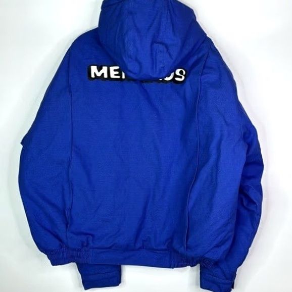 Vintage Menards Blue Insulated Hooded Jacket Large Size US L / EU 52-54 / 3 - 4 Thumbnail