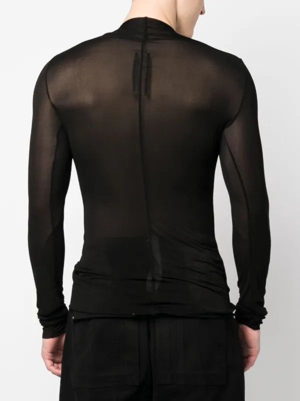 Rick Owens o1y0325 Crewneck T-Shirt in Black Size US L / EU 52-54 / 3 - 4 Thumbnail