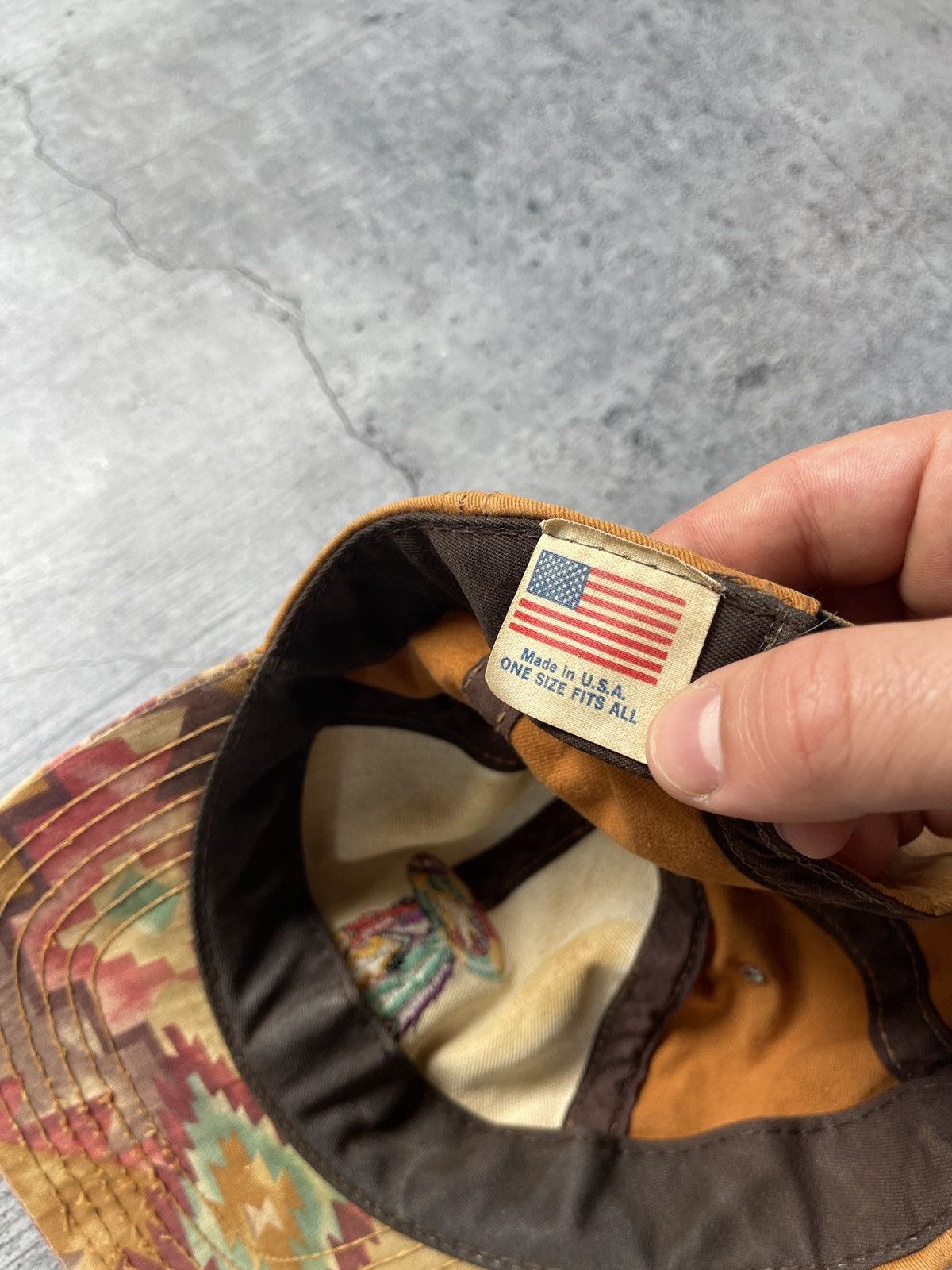 Japanese Brand × Vintage Vintage Hippie Kapital Destroyed cap Y2K drill Size ONE SIZE - 6 Thumbnail