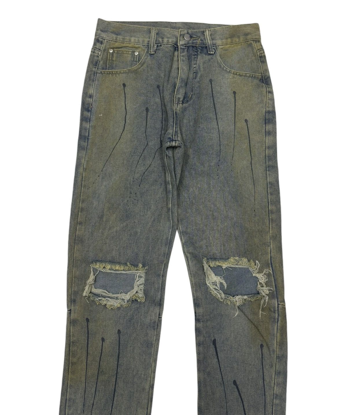 Japanese Brand VINTAGE JAPANESE RICK OWENS STYLE DISTRESSED DENIM JEANS Size US 30 / EU 46 - 5 Thumbnail