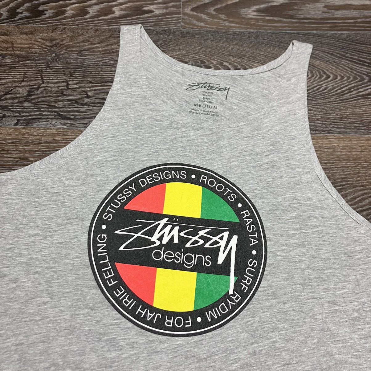 Stussy STÜSSY Designs Roots Rasta Surf Rydim Graphic Print Tank Top Size US M / EU 48-50 / 2 - 2 Thumbnail
