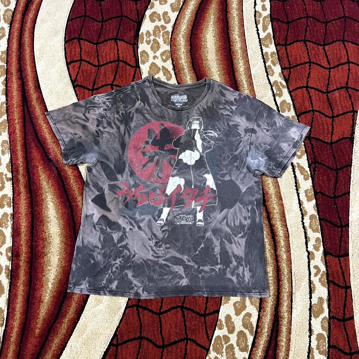 Anime Vintage Thrashed Faded Akatsuki Uchiha Itachi Naruto T Shirt Size US XL / EU 56 / 4 - 2 Thumbnail