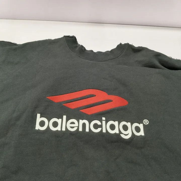 Balenciaga Balenciaga SS24 Logo Print Long Sleeve Sweatshirt 0079-2507 Size US S / EU 44-46 / 1 - 4 Thumbnail