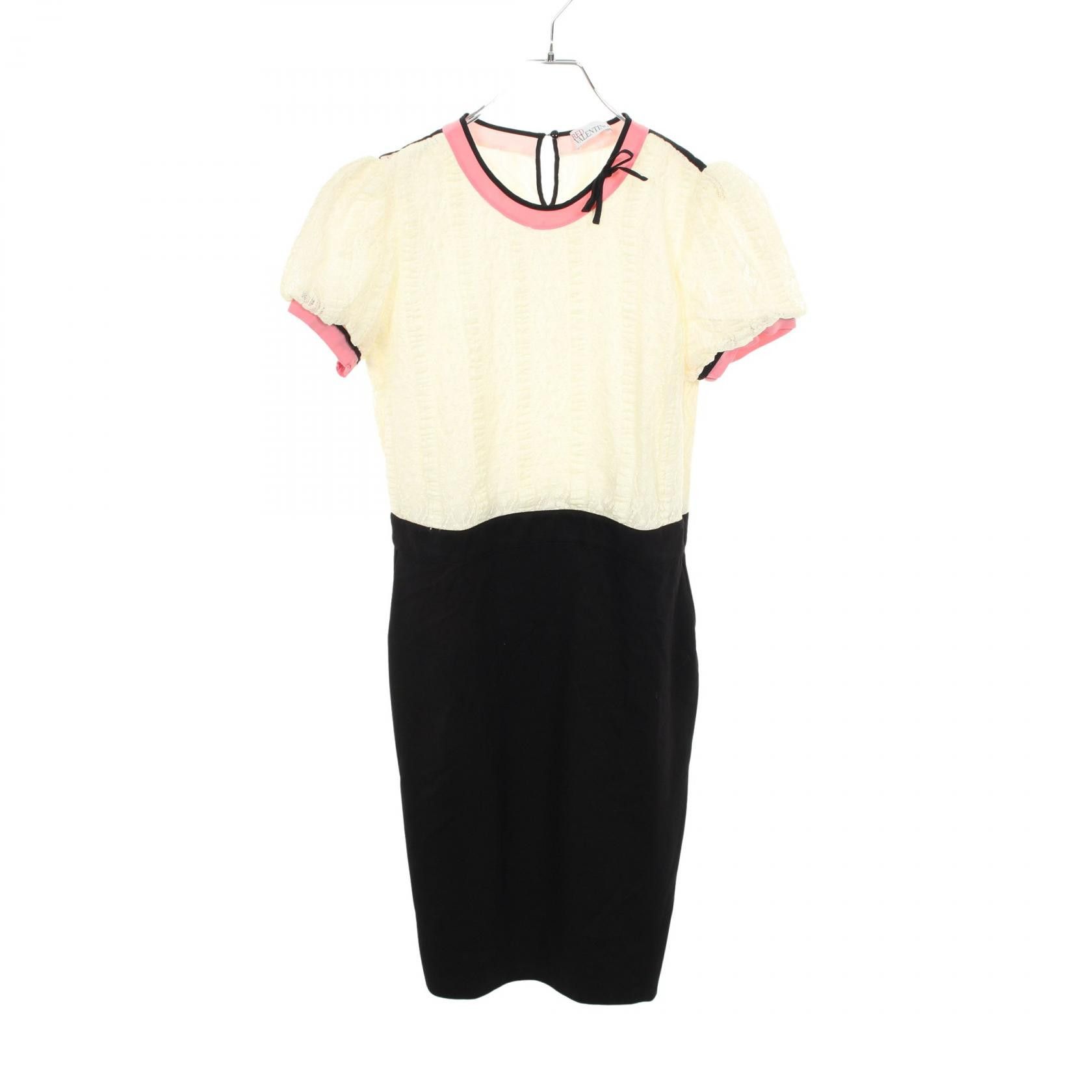 Other Other RED VALENTINO Lace Panel Rayon Dress Textile Dresses DUTY FREE for USA Size ONE SIZE - 1 Thumbnail