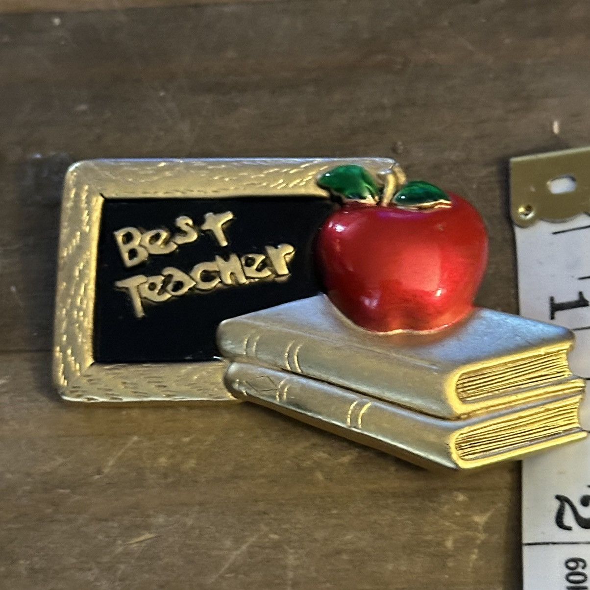 Vintage Vintage AJC Best Teacher brooch Size ONE SIZE - 2 Thumbnail