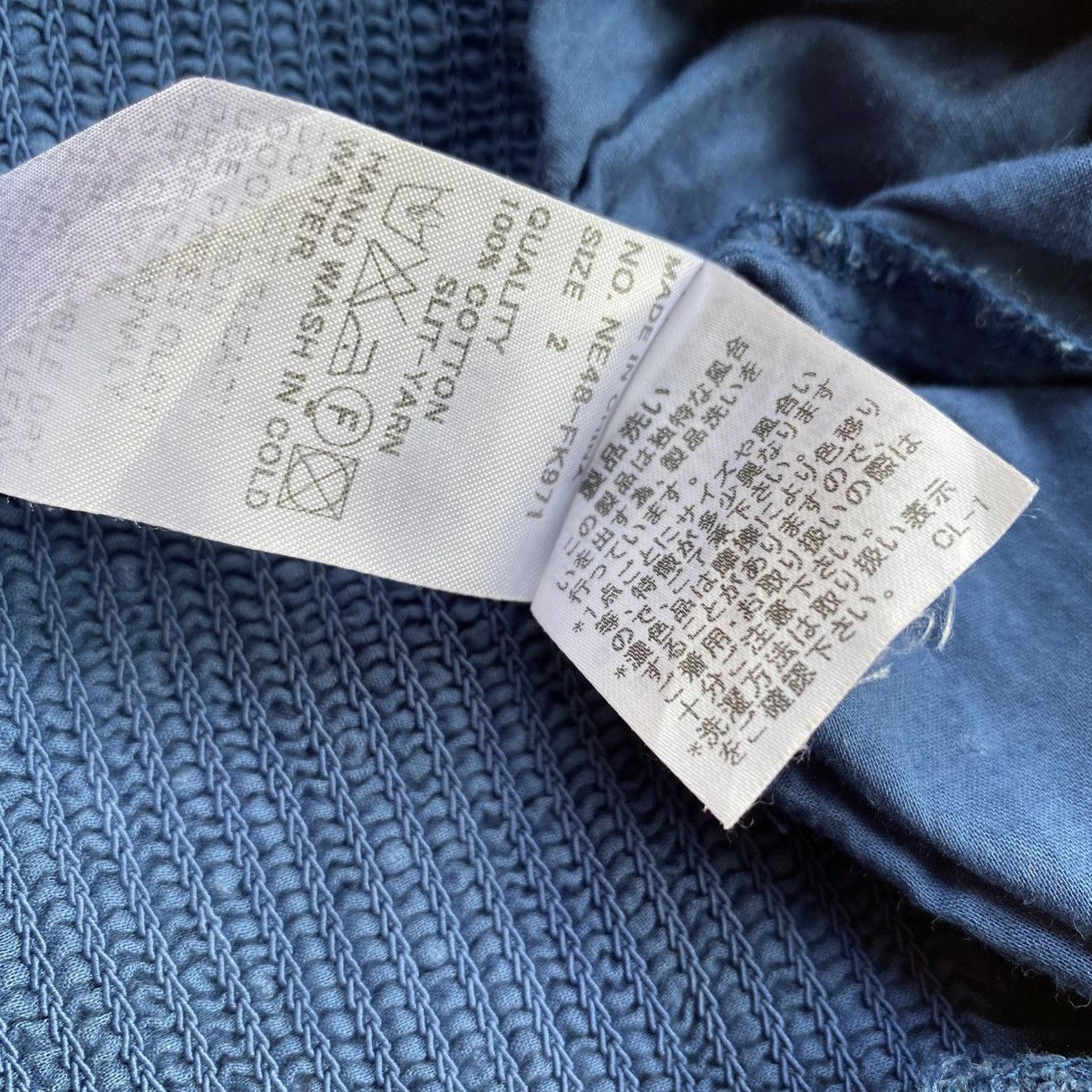 Ne-Net Ne-Net Blue Textured Long Sleeve Blouse Size XS / US 0-2 / IT 36-38 - 12 Thumbnail