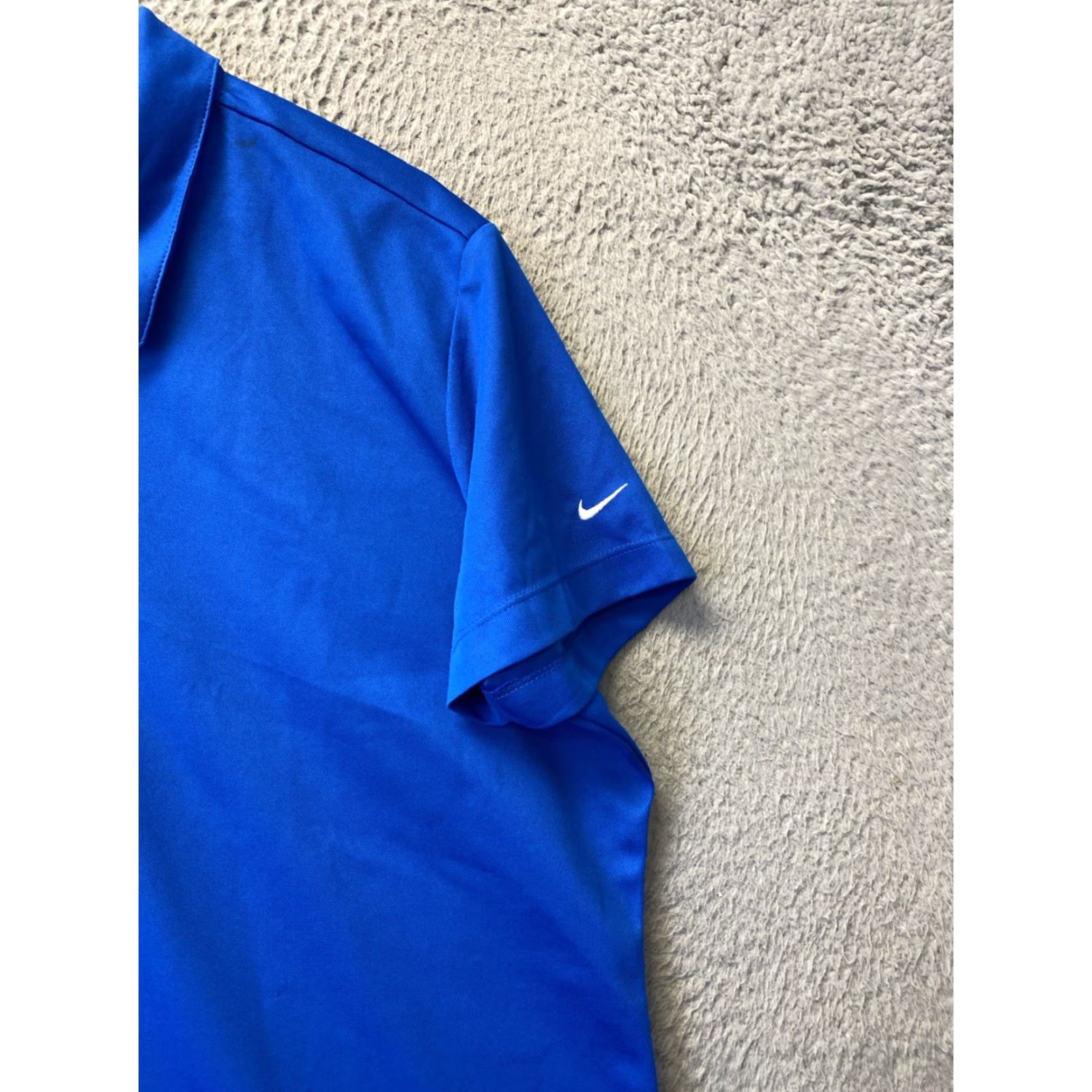 Nike Nike Golf Dri-Fit Polo Women's Shirt XXL Blue Embroidery 2XL Adult Womens Nike Golf Polo Shirt Size ONE SIZE - 3 Thumbnail
