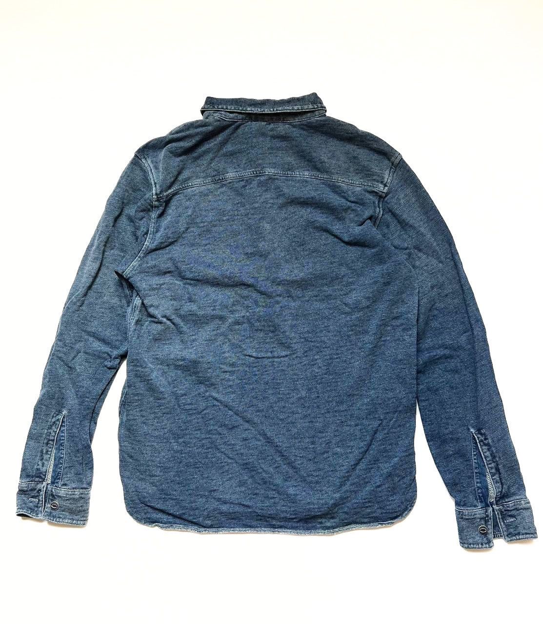 RRL Ralph Lauren RRL Double Ralph Lauren washed denim indigo rugby longsleeve Size US M / EU 48-50 / 2 - 2 Thumbnail
