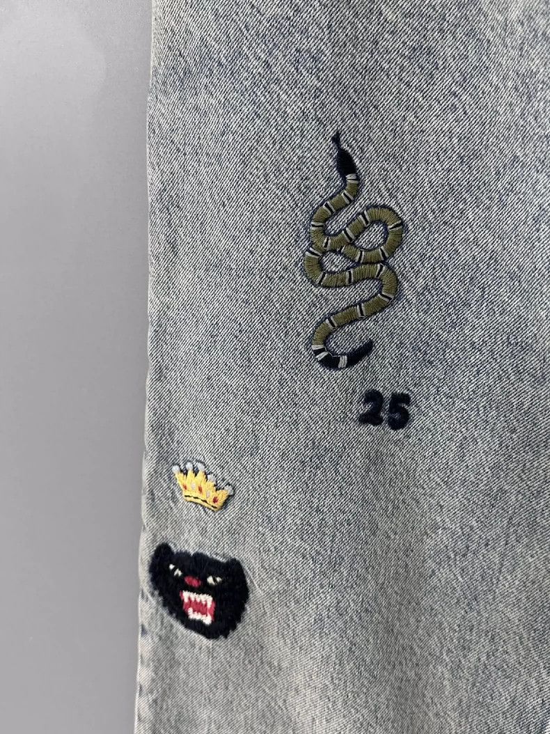 Gucci Gucci Patterned embroidered jeans 2502-Nextarrow Size US 27 - 4 Thumbnail