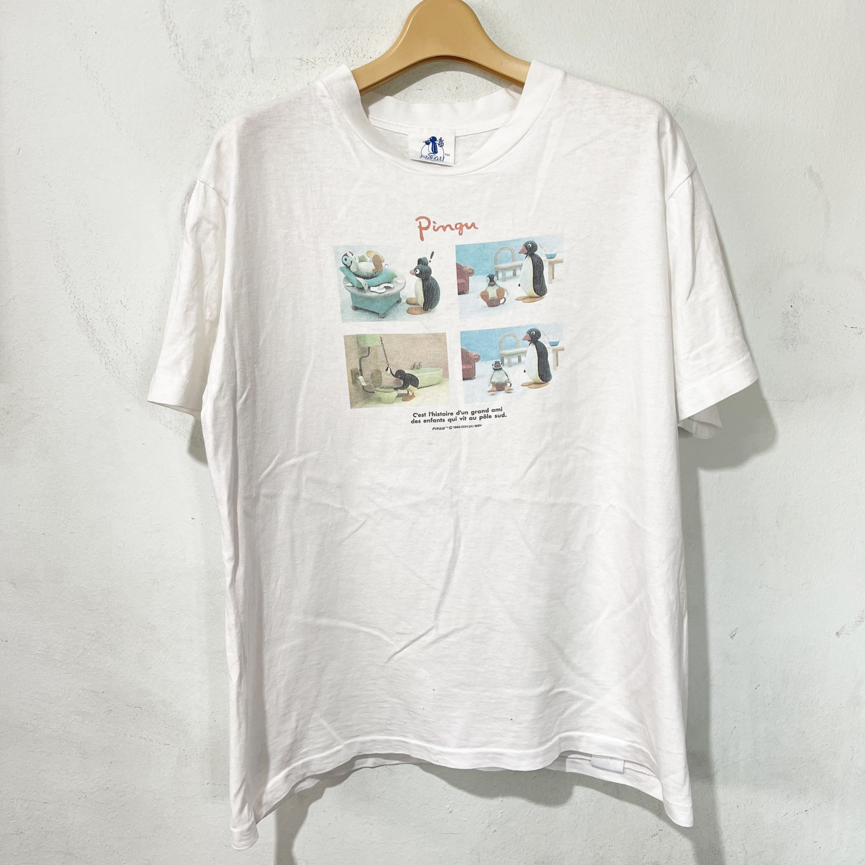 Anime Vintage 1996 Pingu T-Shirt Size US M / EU 48-50 / 2 - 1 Thumbnail