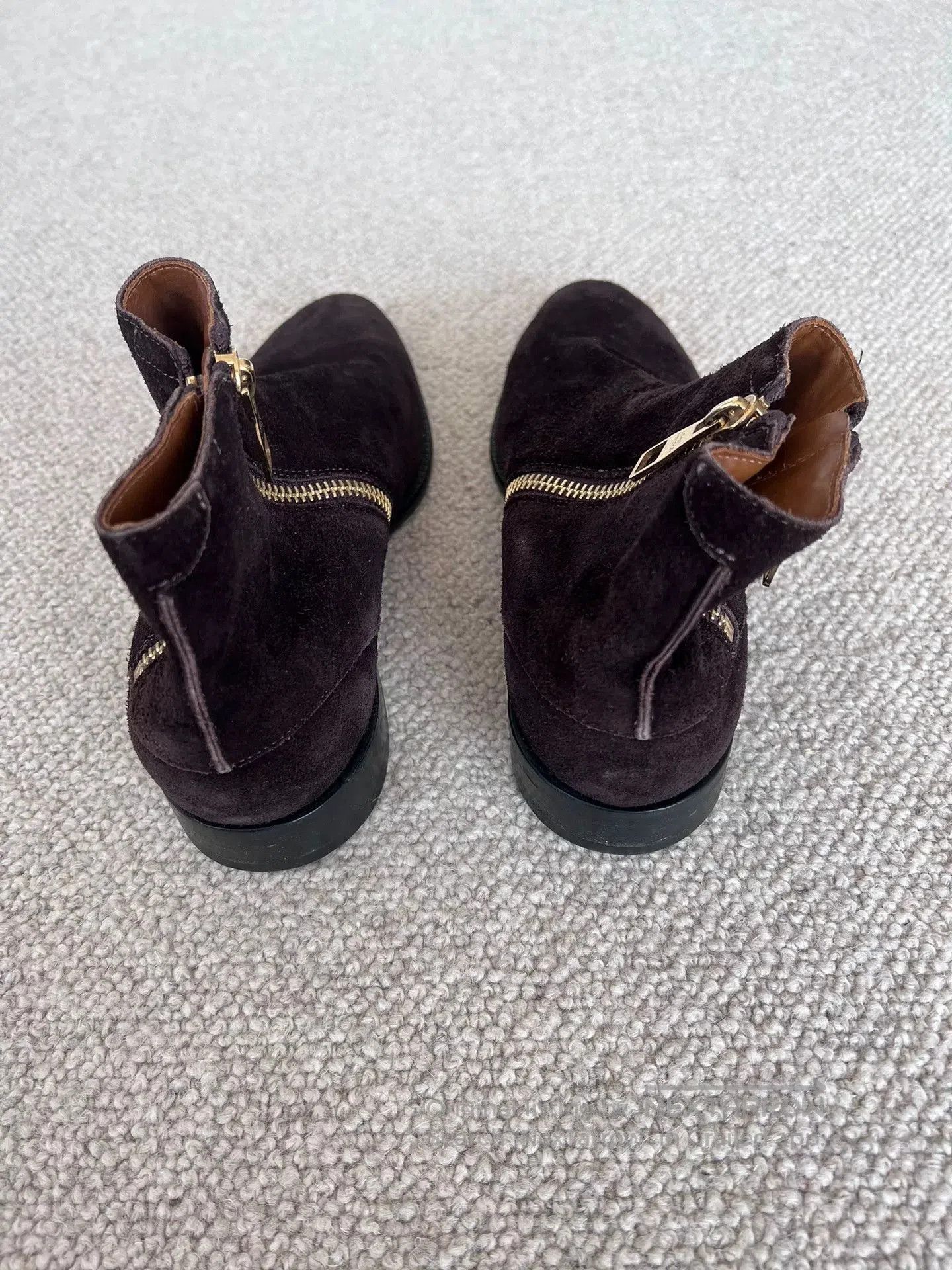 Louis Vuitton louis vuitton brown suede ankle boots. Size US 10 / EU 43 - 3 Thumbnail