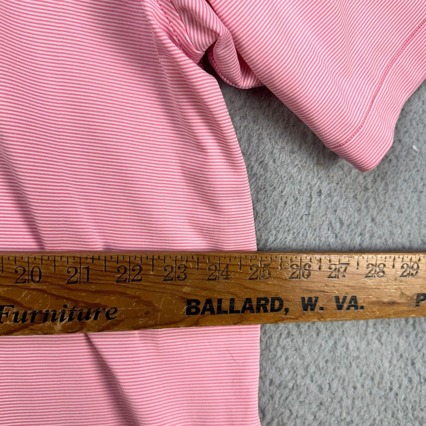 Peter Millar Peter Millar Summer Comfort Shirt Polo Men XL Pink Pinstripes Stretch Rugby Golf Shirt Size US XL / EU 56 / 4 - 7 Thumbnail
