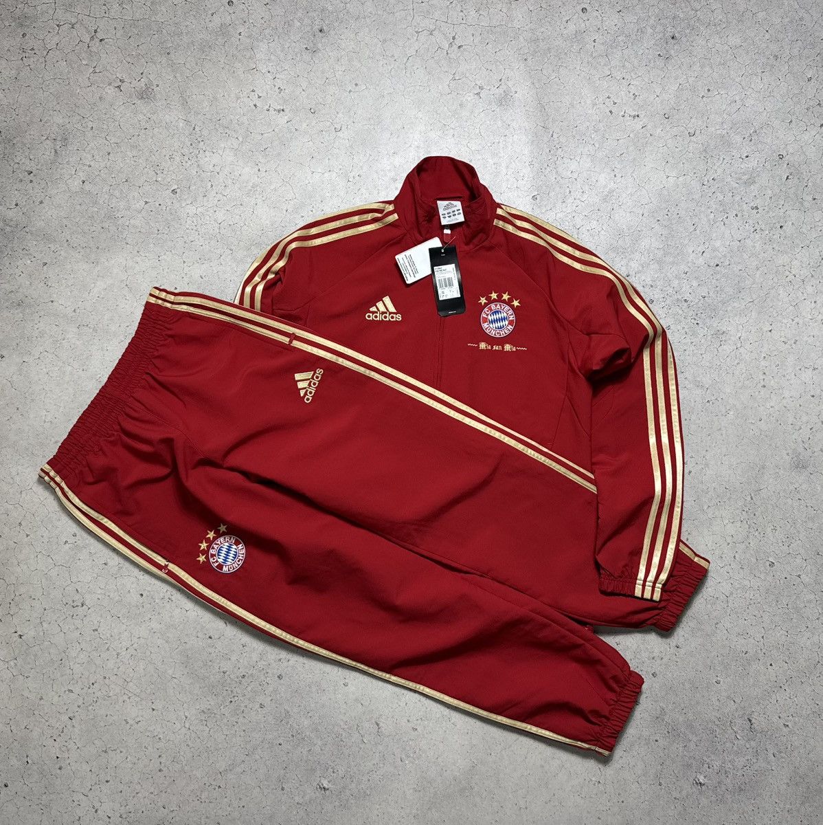Adidas Adidas FC Bayern Munchen Nylon Football Track Suit Size US S / EU 44-46 / 1 - 2 Thumbnail
