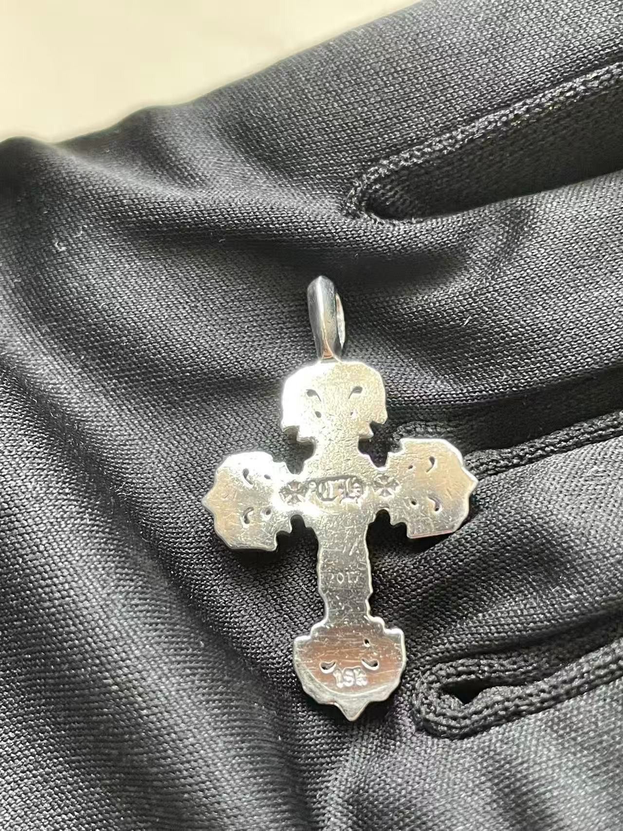 Chrome Hearts Chrome Hearts 18K White Gold Emerald Filigree Charm Pendant Size ONE SIZE - 9 Thumbnail