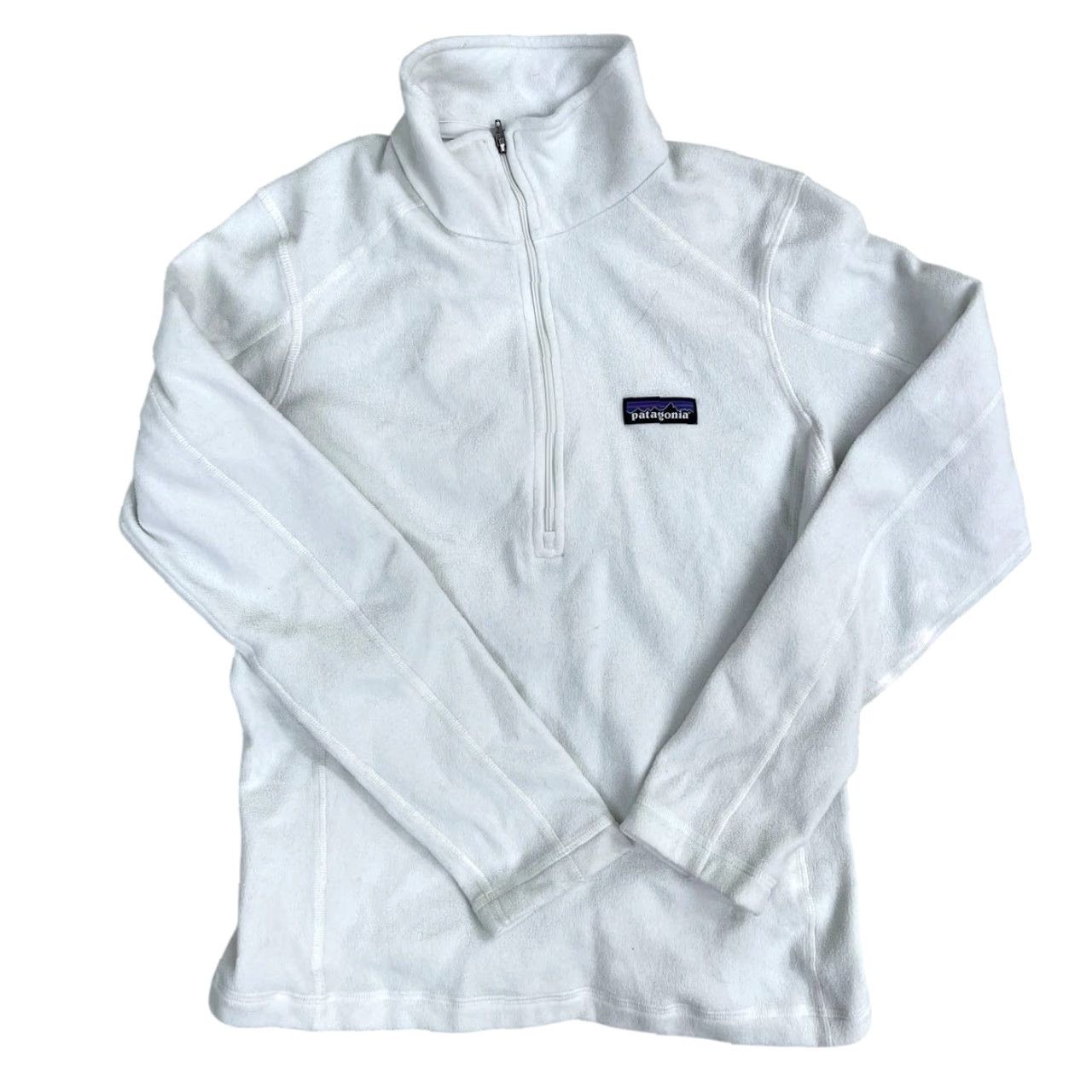Patagonia Patagonia Women's Micro D Fleece Jacket Size Small White Size S / US 4 / IT 40 - 2 Thumbnail