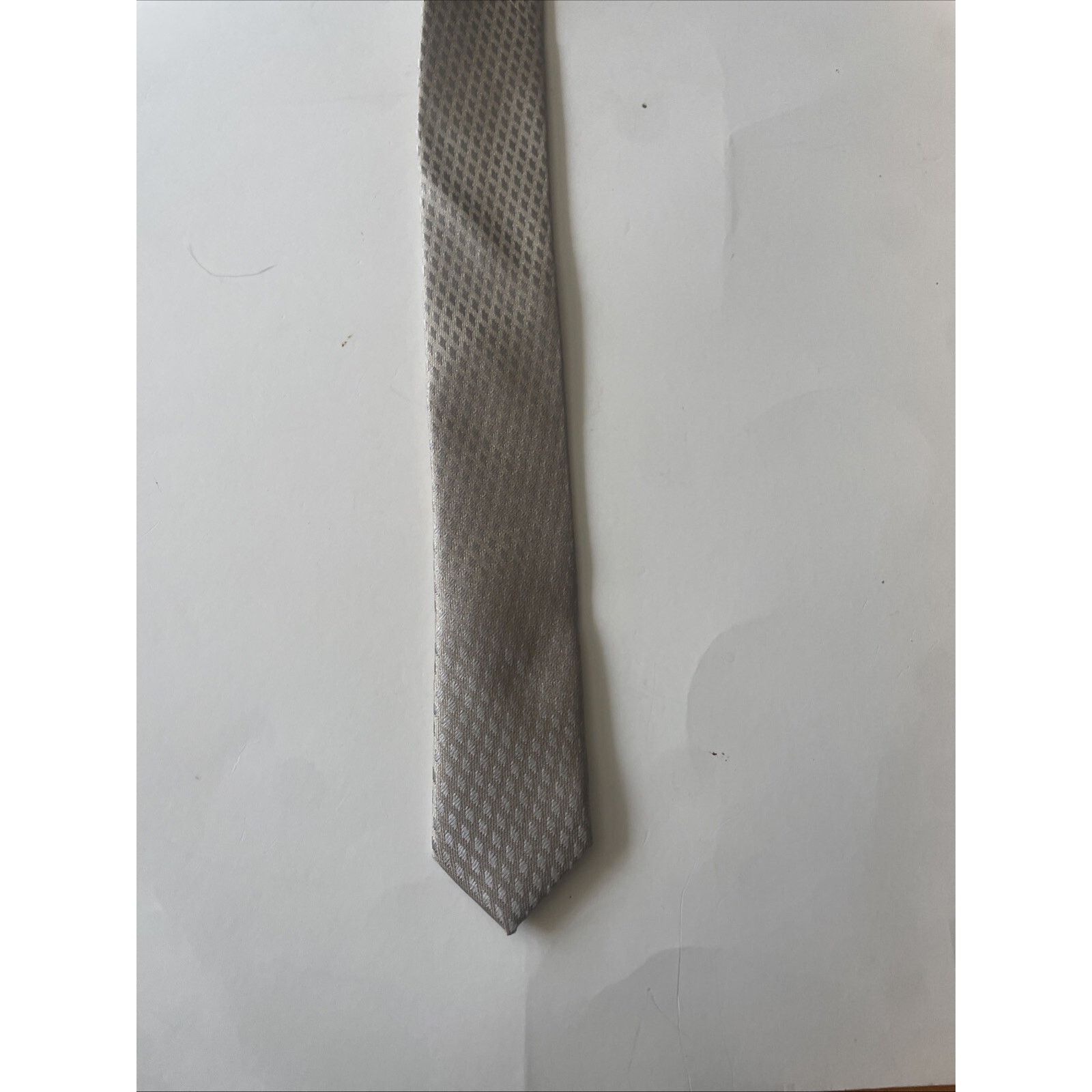 & Other Stories CLAIBORNE MENS TIE New SAGE GRE PATTERN 57 Silver/Bronze Size ONE SIZE - 9 Thumbnail