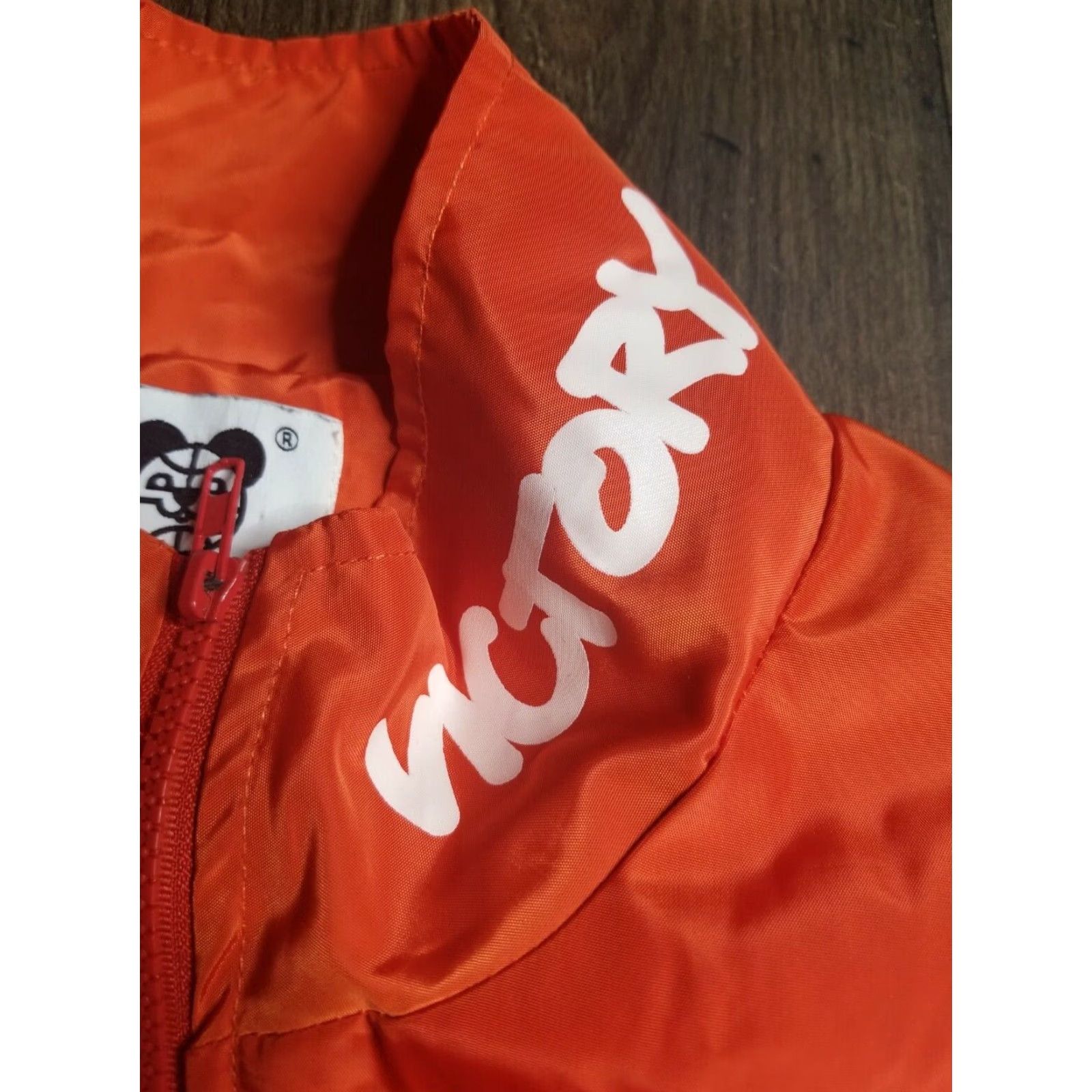 Vintage Gloomy Bear Mens L Windbreaker Tracksuits Jacket Orange Bear Print Distressed Casual Activewear Regular Size Size L / US 10 / IT 46 - 3 Thumbnail