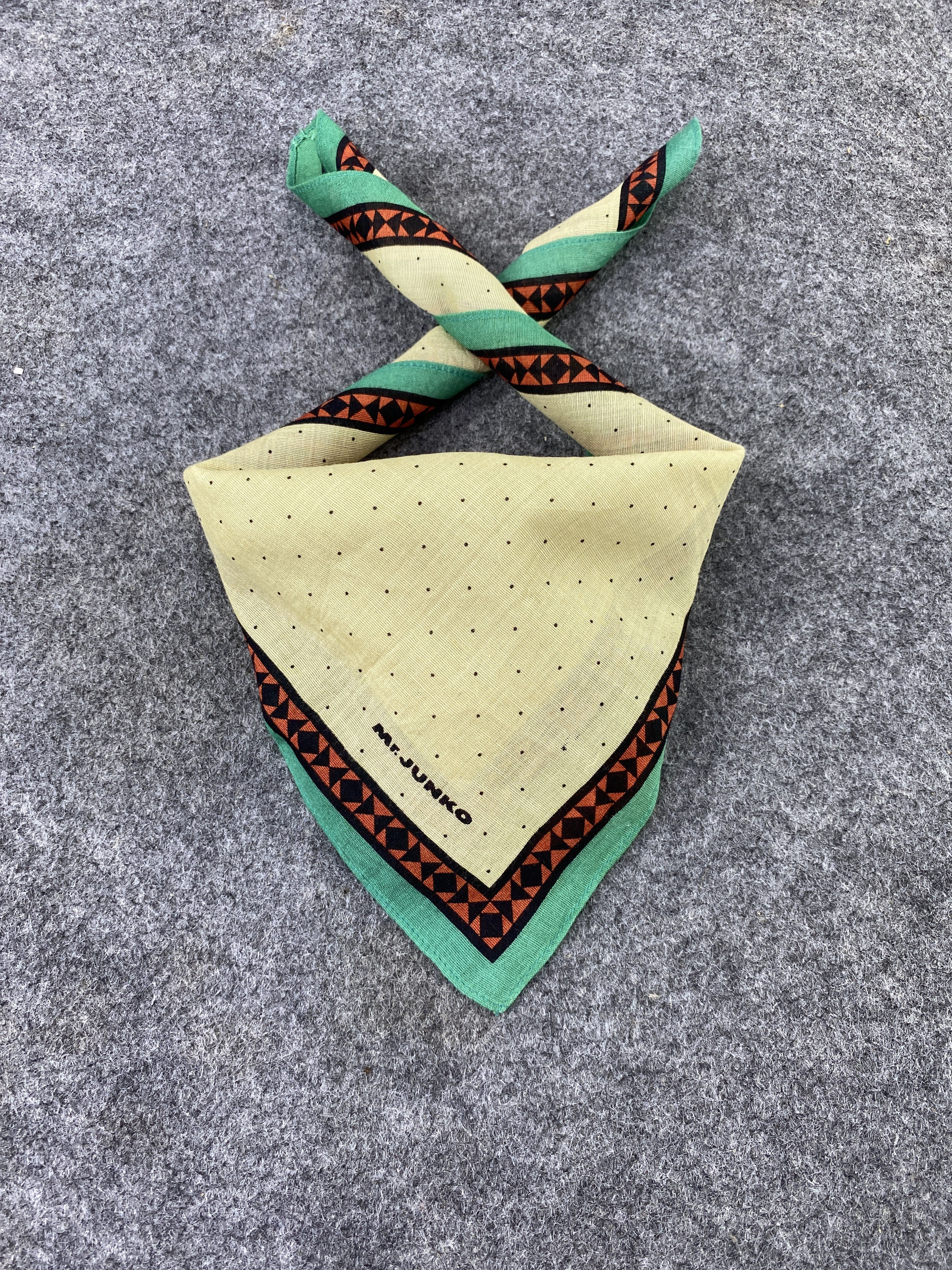 Japanese Brand Mr. Junko Handkerchief / Bandana / Neckerchief-B409 Size ONE SIZE - 2 Thumbnail