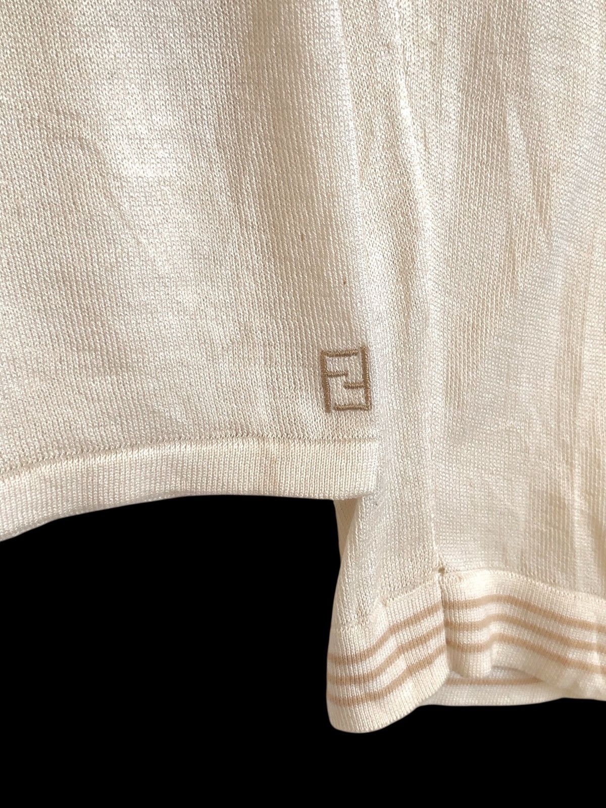 Fendi SOFT COTTON KNIT CARDIGAN Size XS / US 0-2 / IT 36-38 - 3 Thumbnail