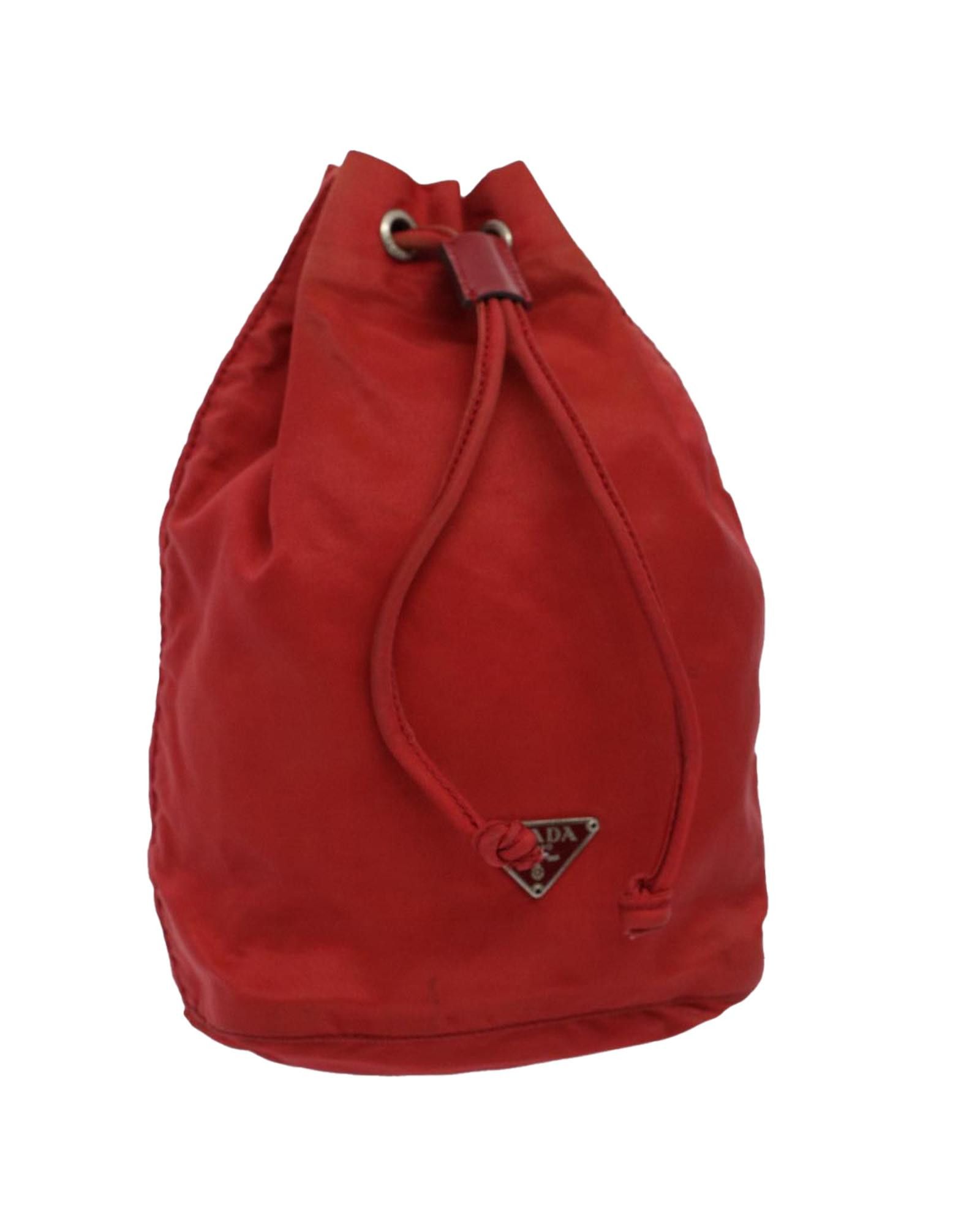 image of Prada Luxury Red Synthetic Bag - Ab Condition, Women's