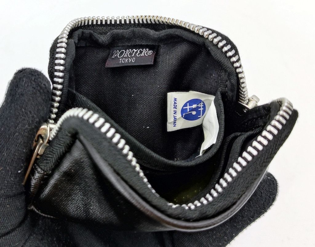 Porter PORTER card coin holder zip around coated cotton Size ONE SIZE - 2 Thumbnail