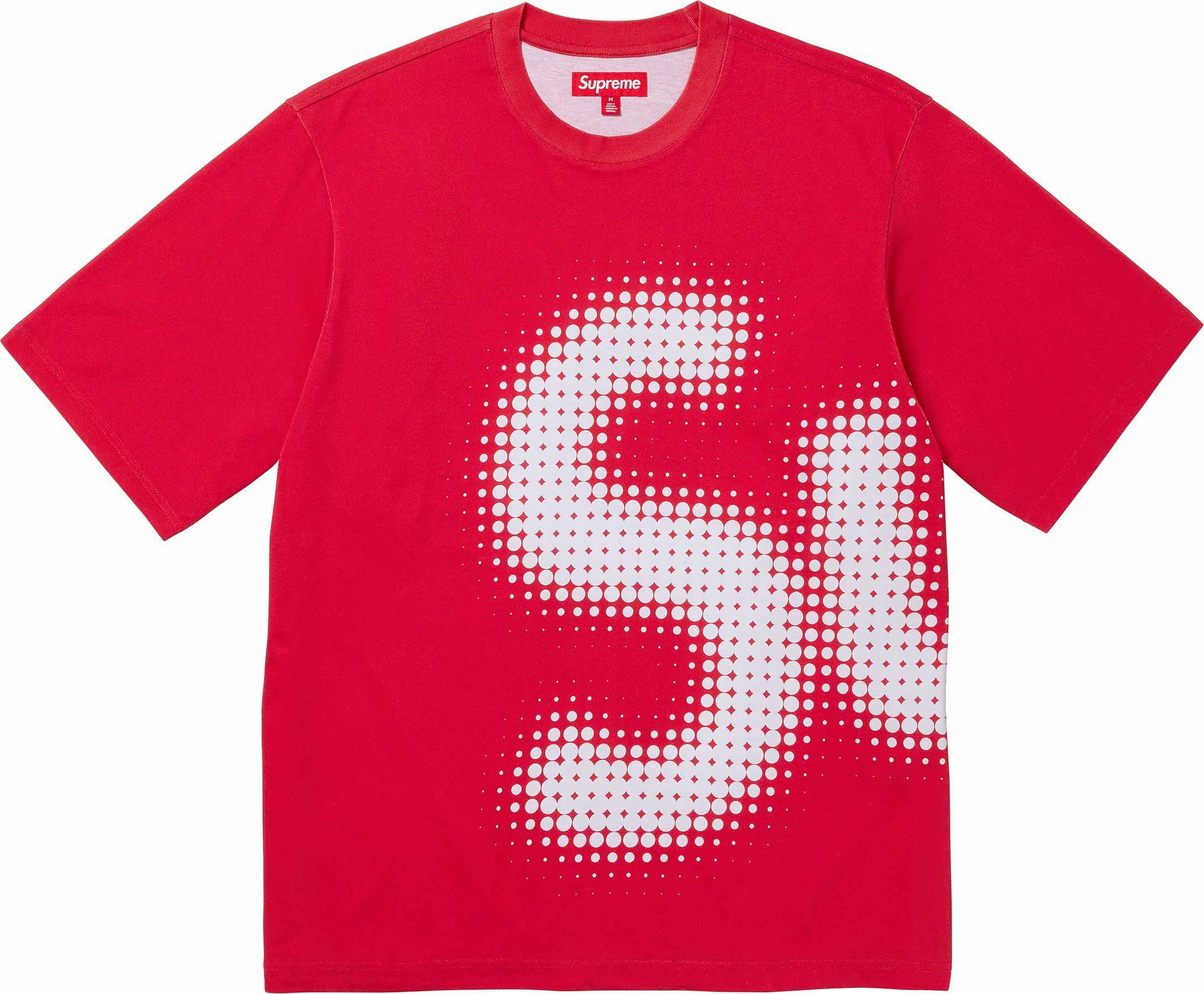 image of Supreme Halftone S/s Top in Red, Men's (Size XL)