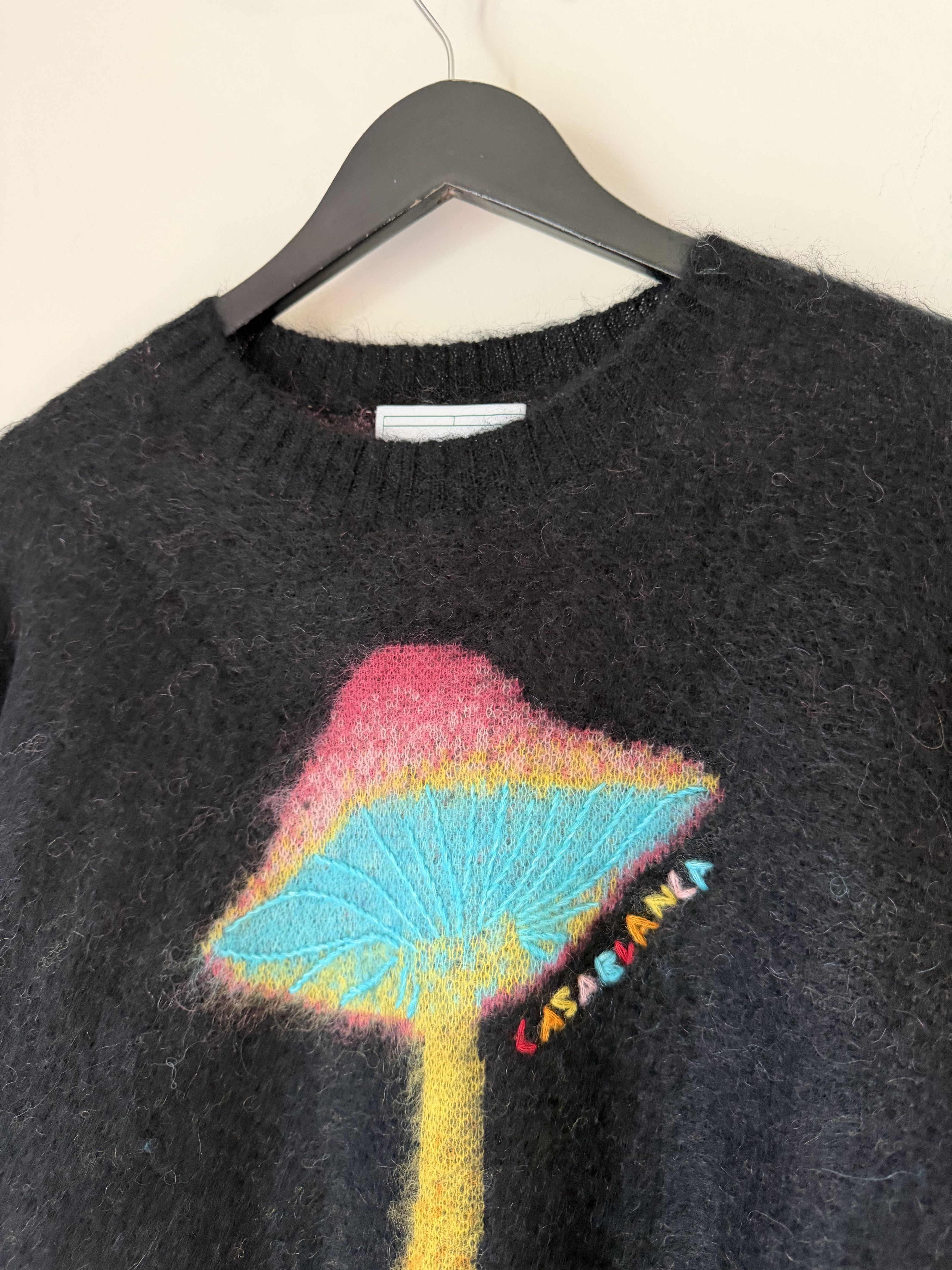 Casablanca Casablanca Rainbow Mushroom Mohair Sweater in Black Size US XXL / EU 58 / 5 - 3 Thumbnail