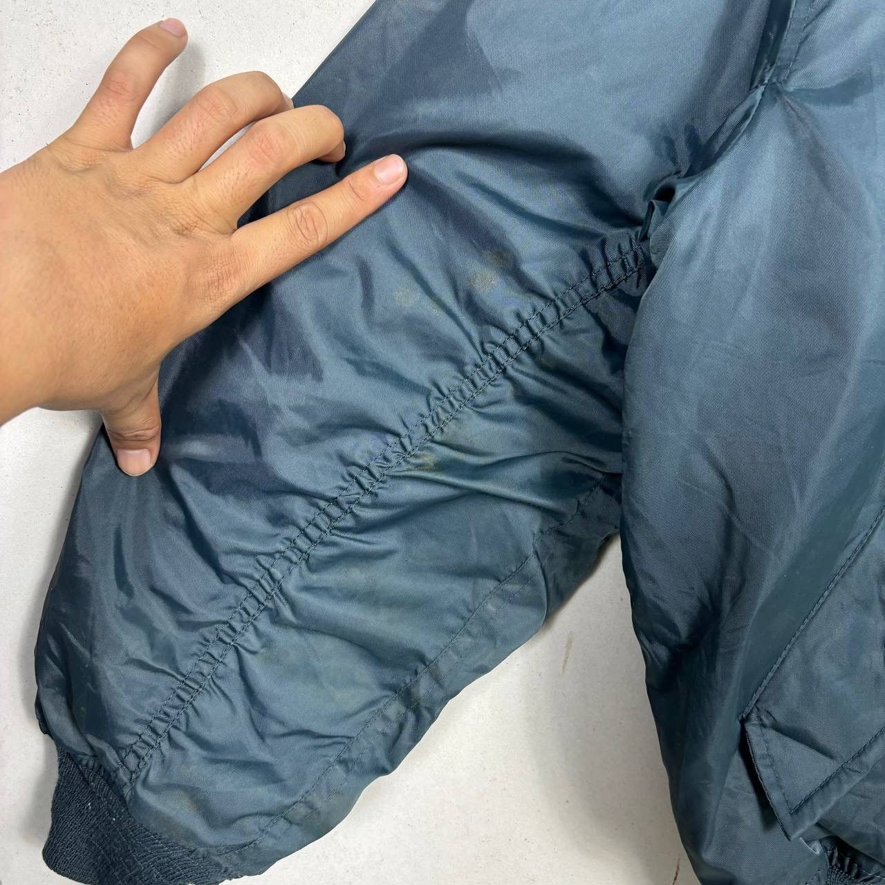 Other Vtg 80s MA-1 Flight Jacket Military Bomber Jacket Reversible Size US M / EU 48-50 / 2 - 9 Thumbnail