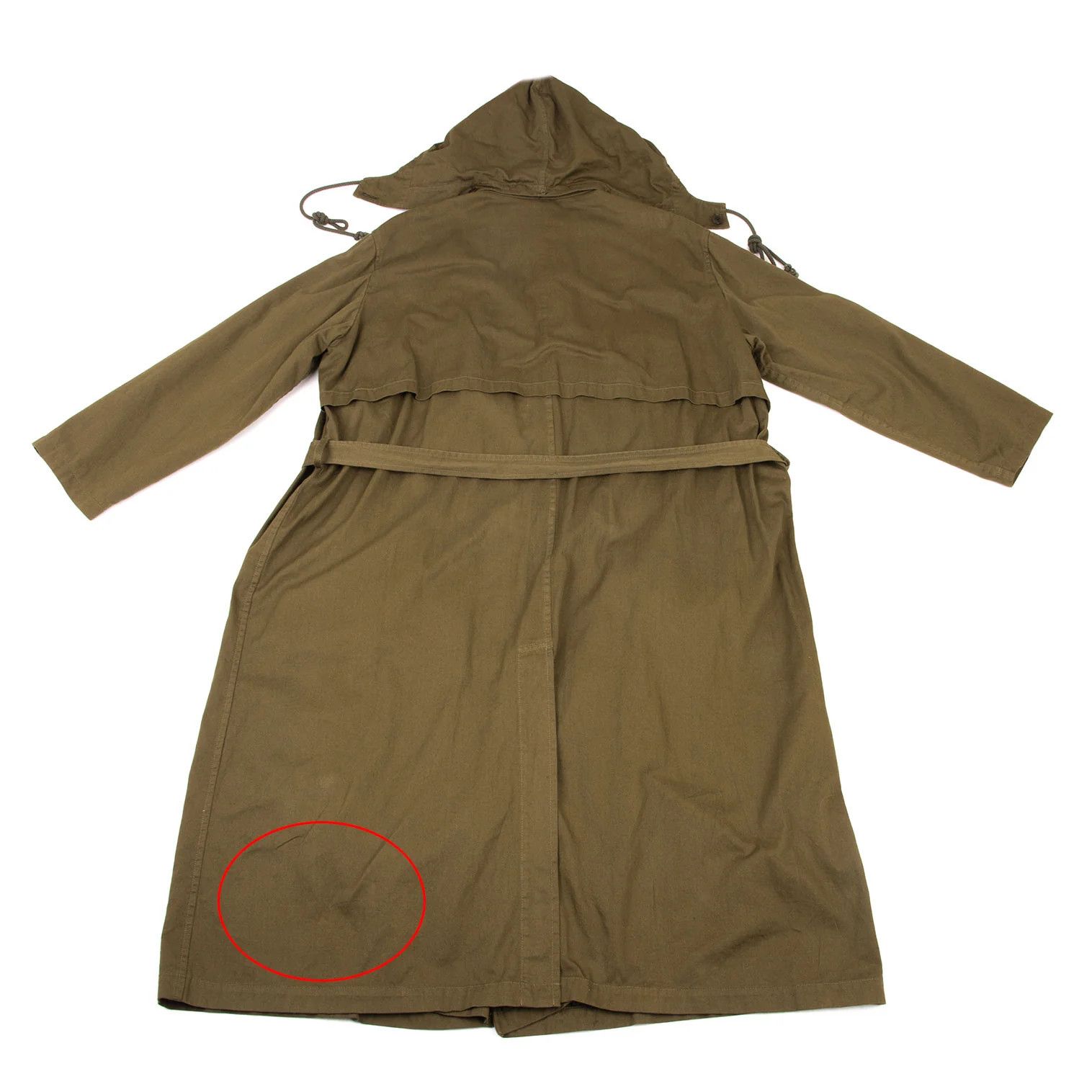 Yohji Yamamoto Yohji Yamamoto Hooded Coat in Khaki Size US M / EU 48-50 / 2 - 13 Thumbnail
