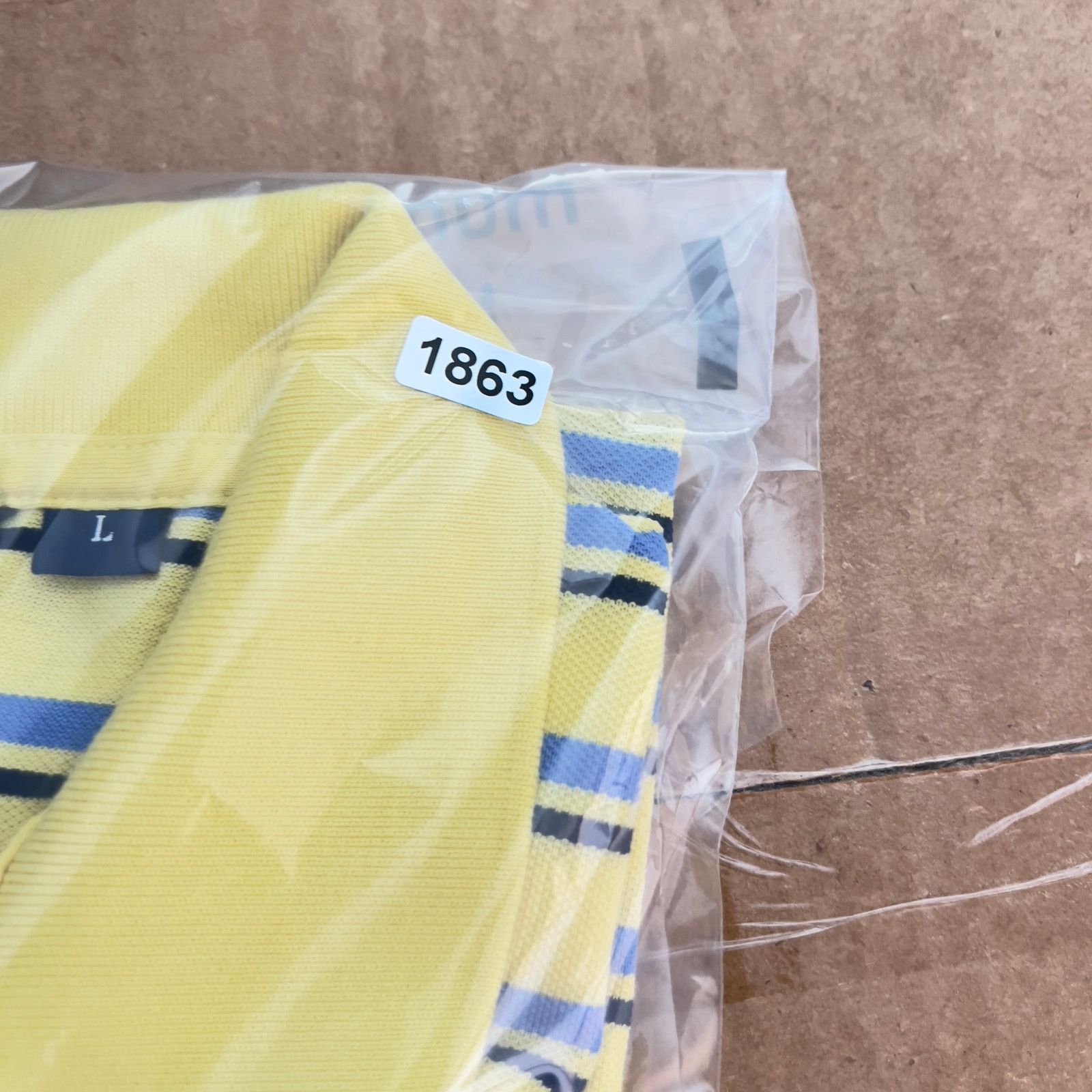 Polo Ralph Lauren Polo Golf 100 Pima Cotton Polo Shirt Men L Yellow Blue Strip Size US L / EU 52-54 / 3 - 8 Thumbnail