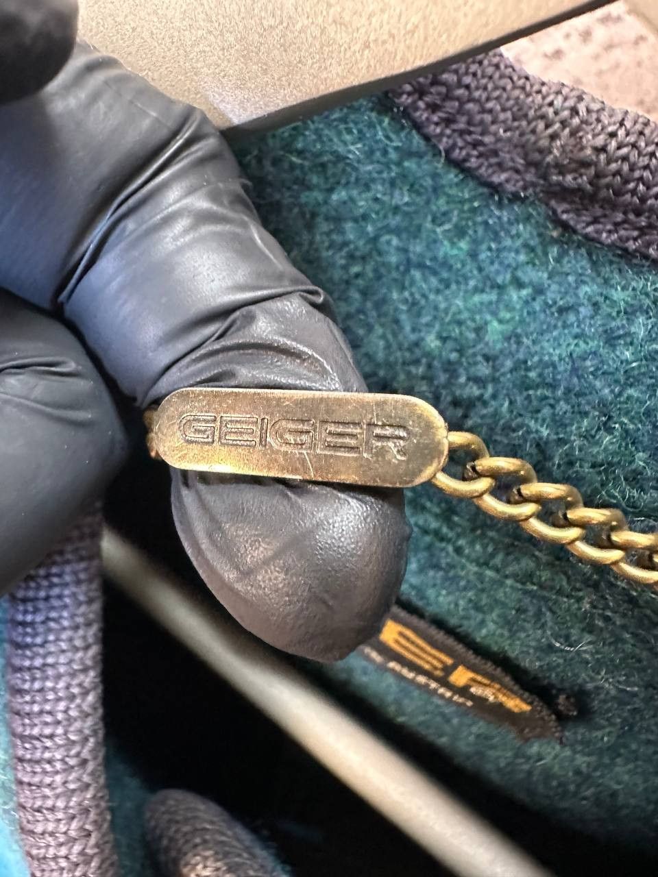 Designer × Kurt Geiger × Vintage Geiger Austria Boiled Wool Jacket Green Black Vintage Size M / US 6-8 / IT 42-44 - 15 Thumbnail