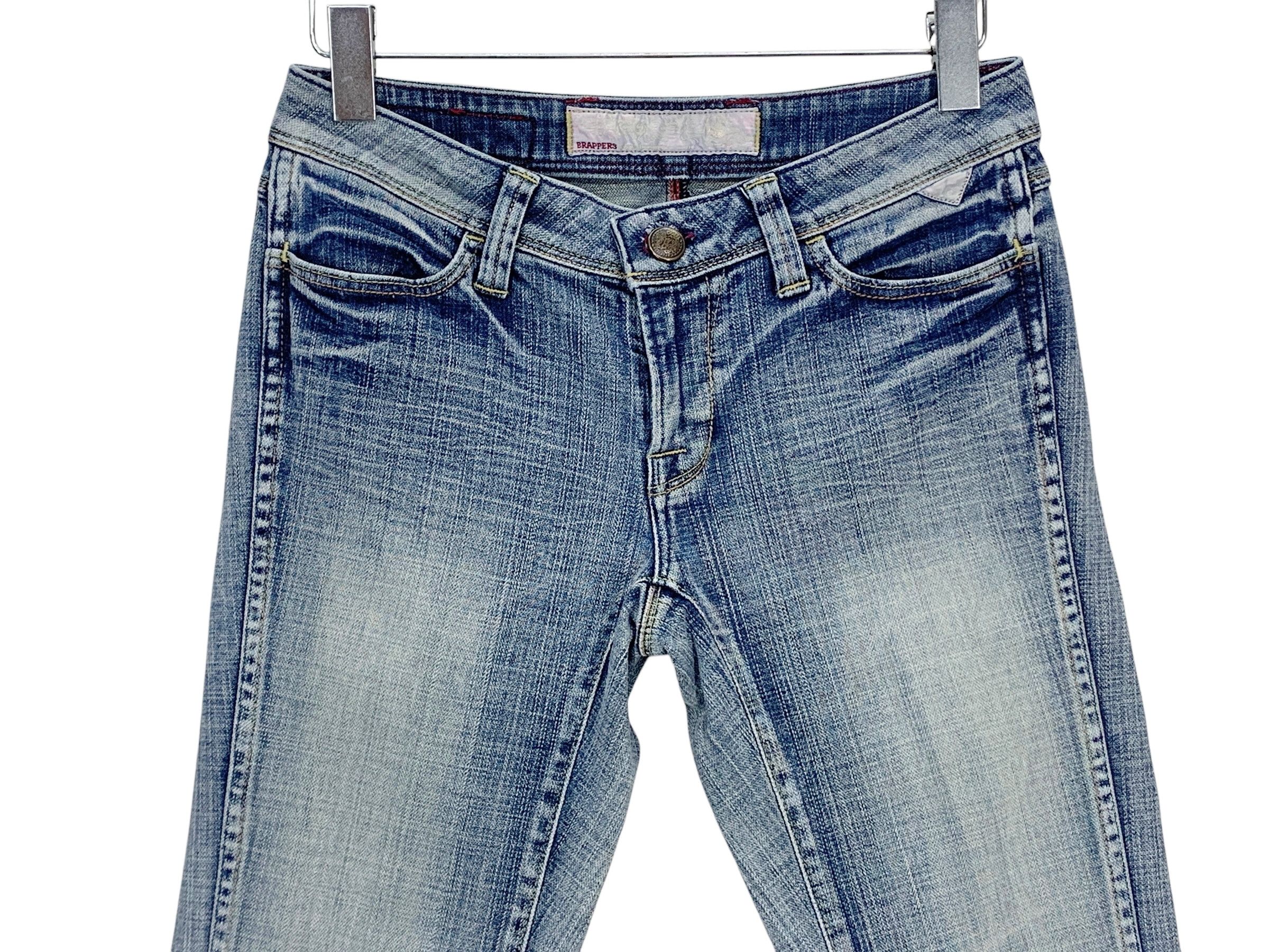 Japanese Brand Brappers Flare Women Denim Bootcut Low Rise Size 26" / US 2 / IT 38 - 3 Thumbnail