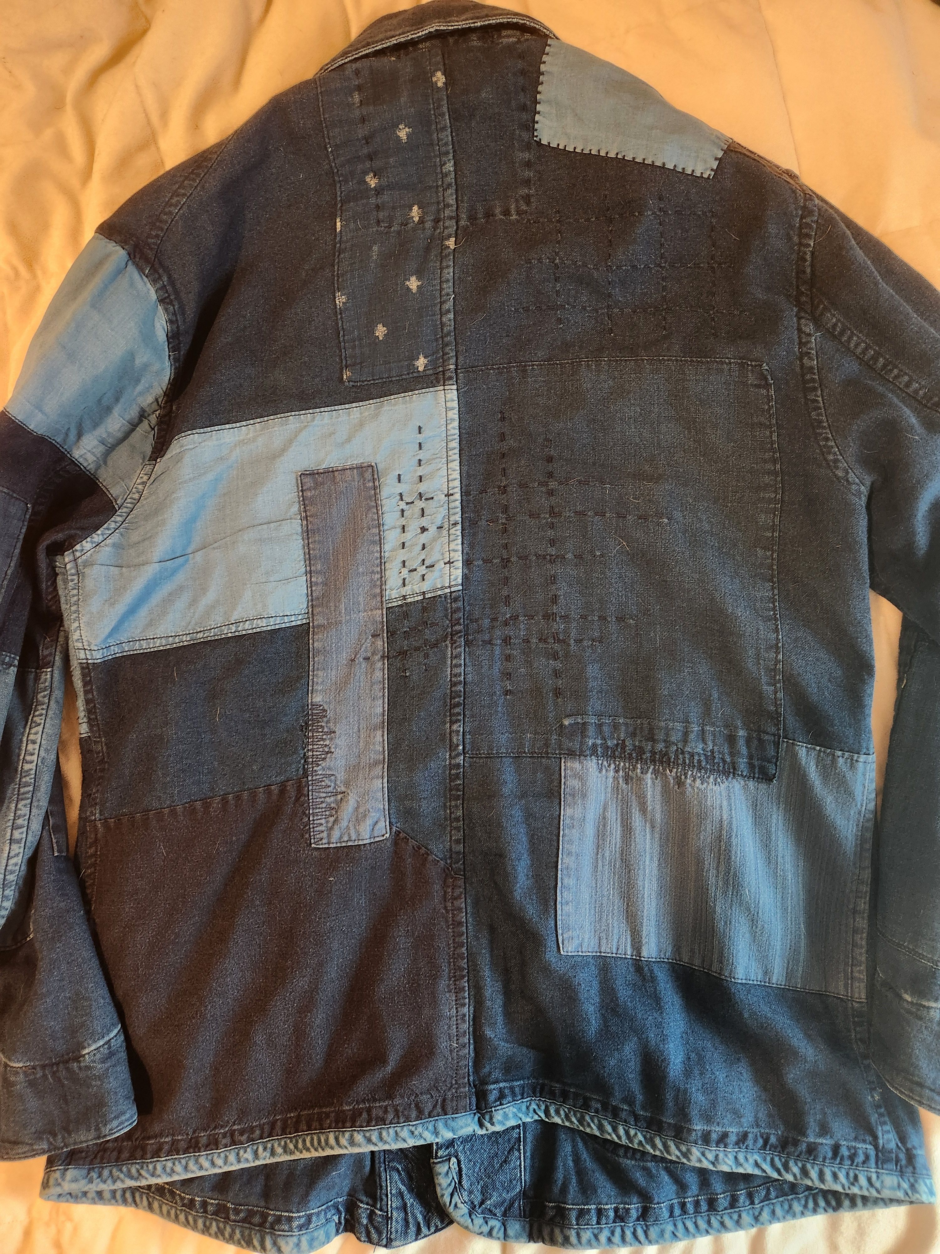 Blue Blue Japan Blue Blue Japan Pure Indigo Sashiko Patchwork Jacket Size US L / EU 52-54 / 3 - 3 Thumbnail