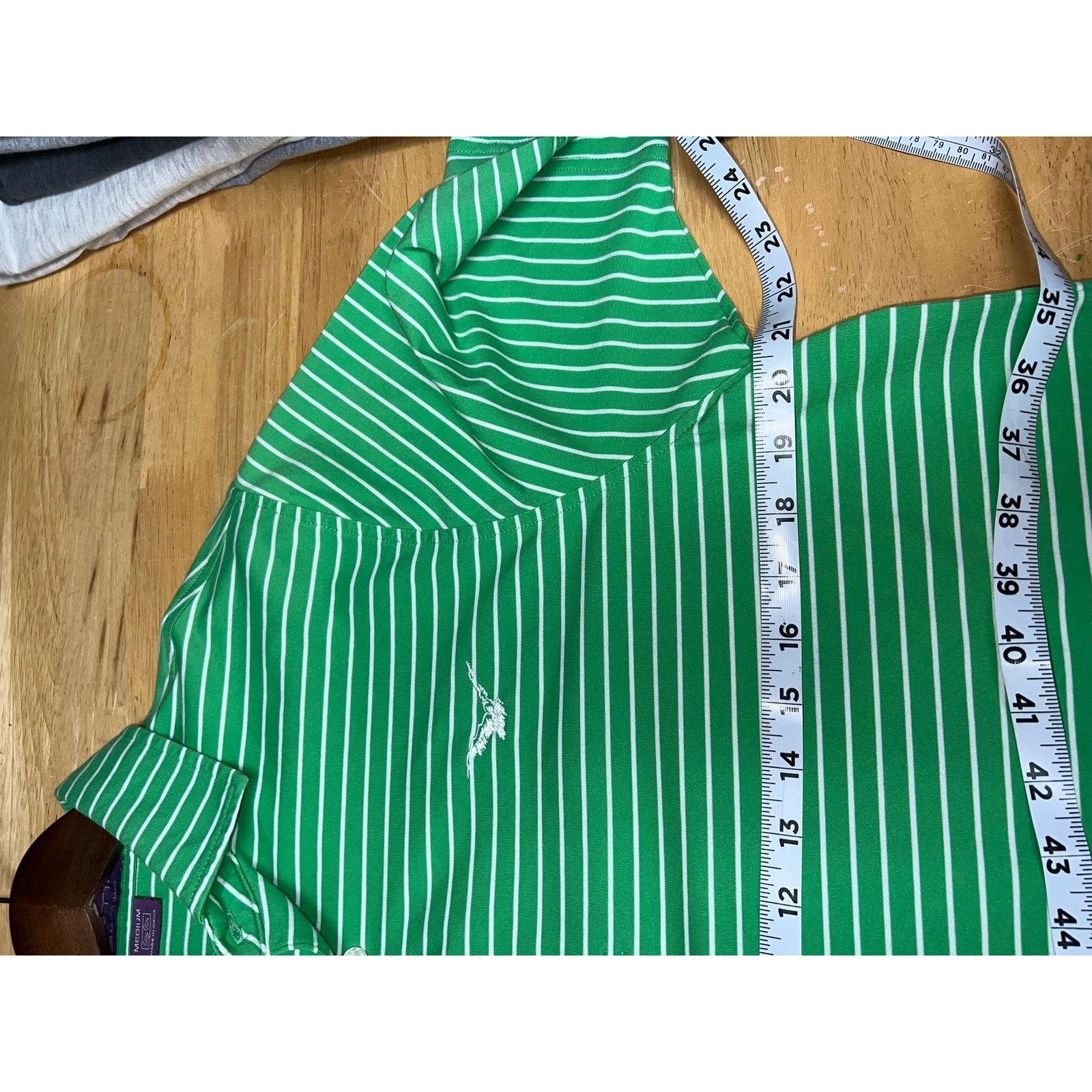 Vintage Vintage Martin Polo Shirt Green Striped Golf SS Eagle Medium Size US M / EU 48-50 / 2 - 8 Thumbnail