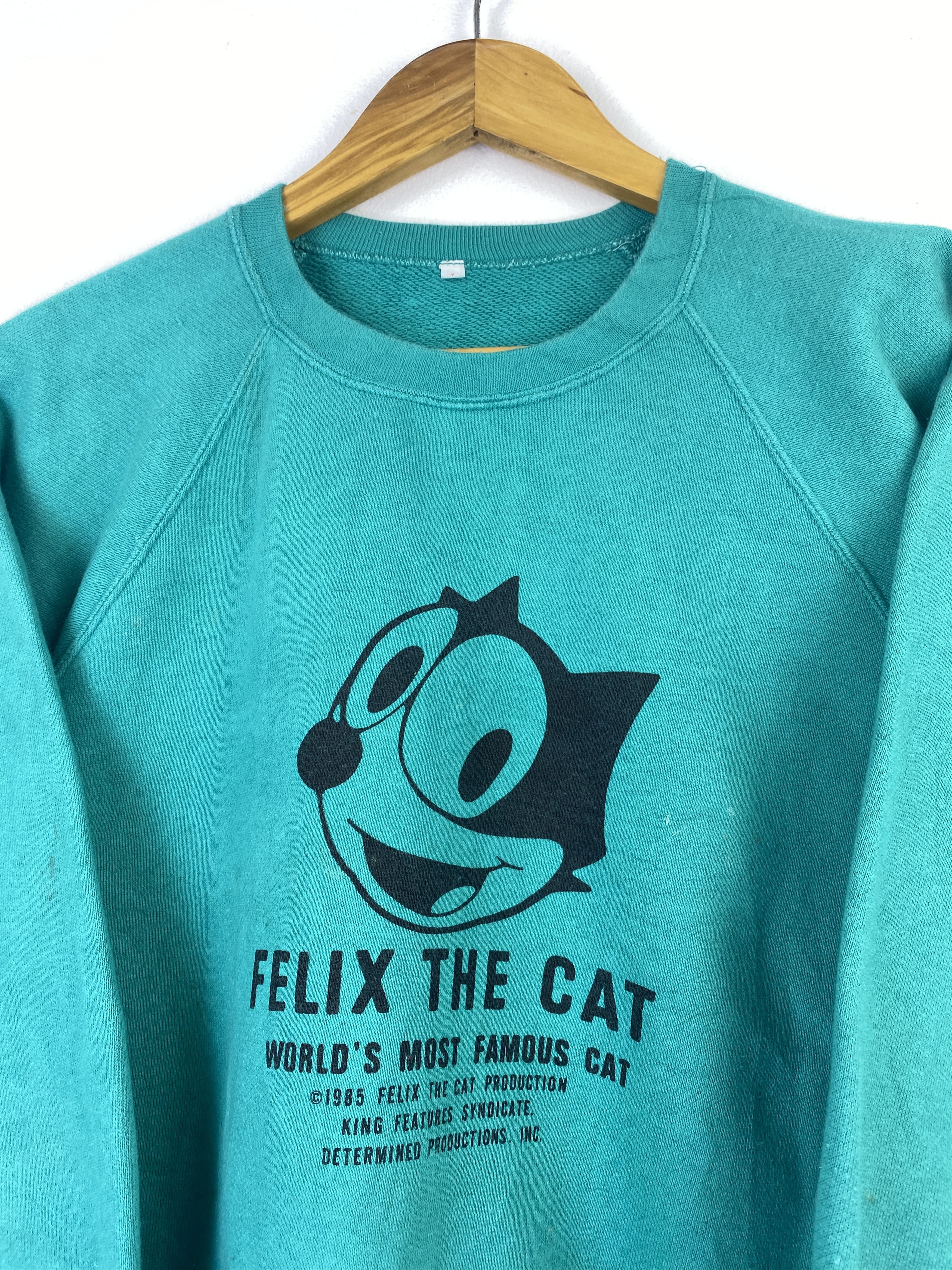 Felix Vintage 80s Felix The Cat Crewneck Sweatshirt SH0405 Size US L / EU 52-54 / 3 - 5 Thumbnail