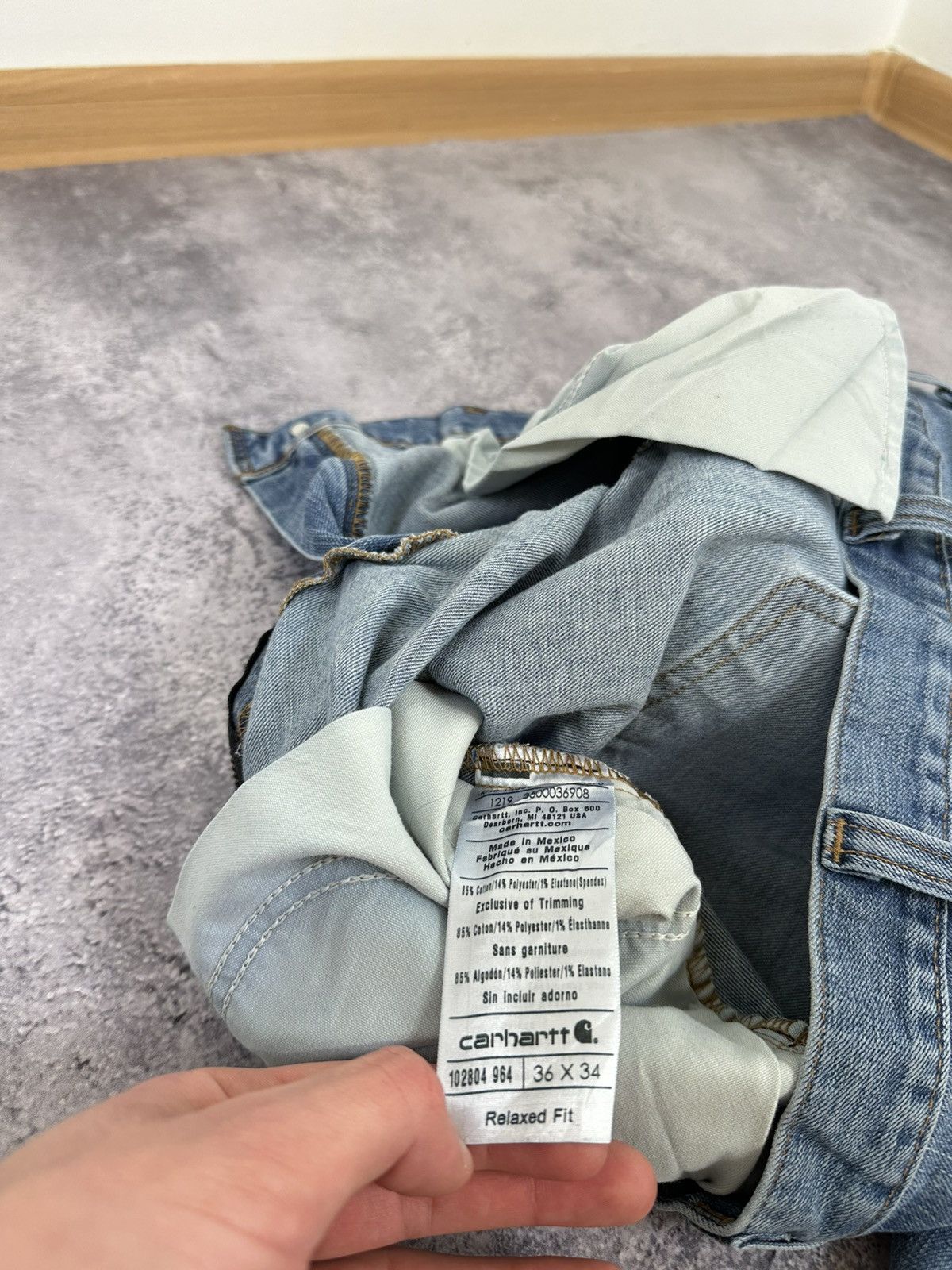 Carhartt Vintage Carhartt American Light Blue Denim Y2K Opium Jeans Size US 36 / EU 52 - 15 Thumbnail