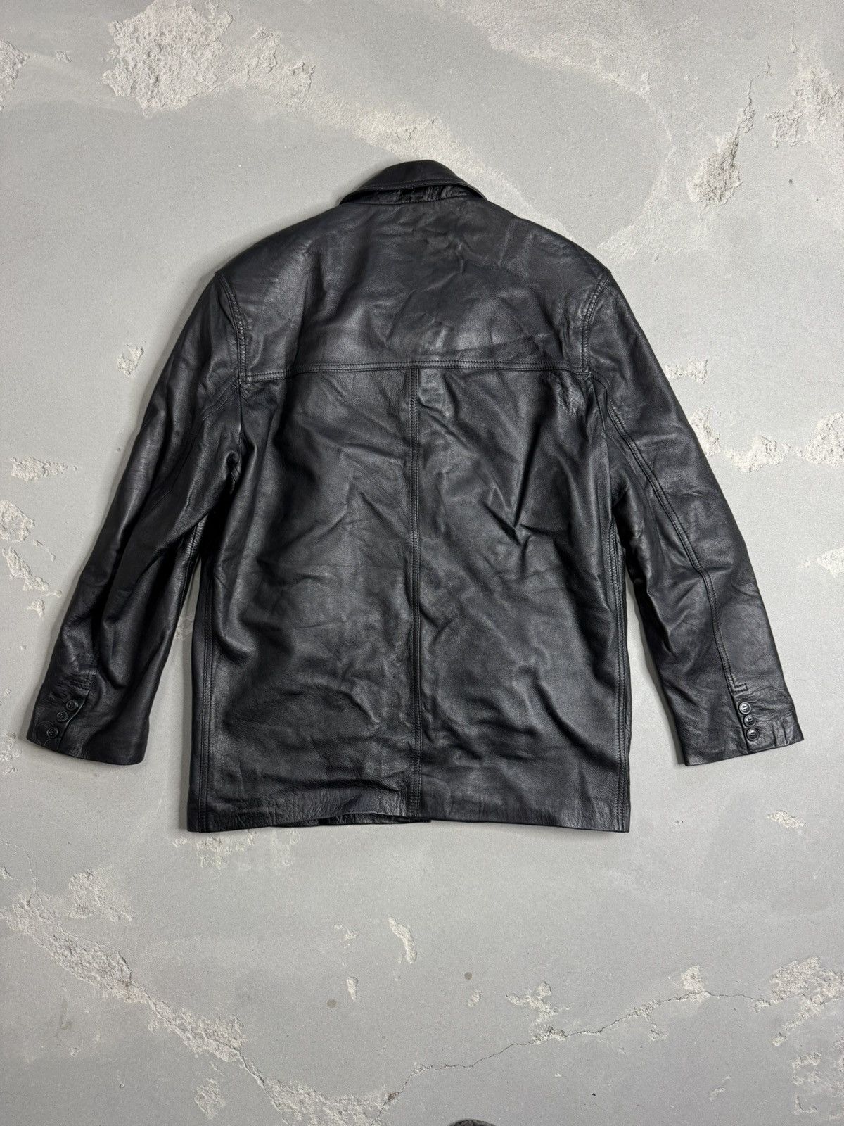 Versace Jeans Couture × Vintage Versace Vintage Leather Jacket Size US M / EU 48-50 / 2 - 2 Thumbnail