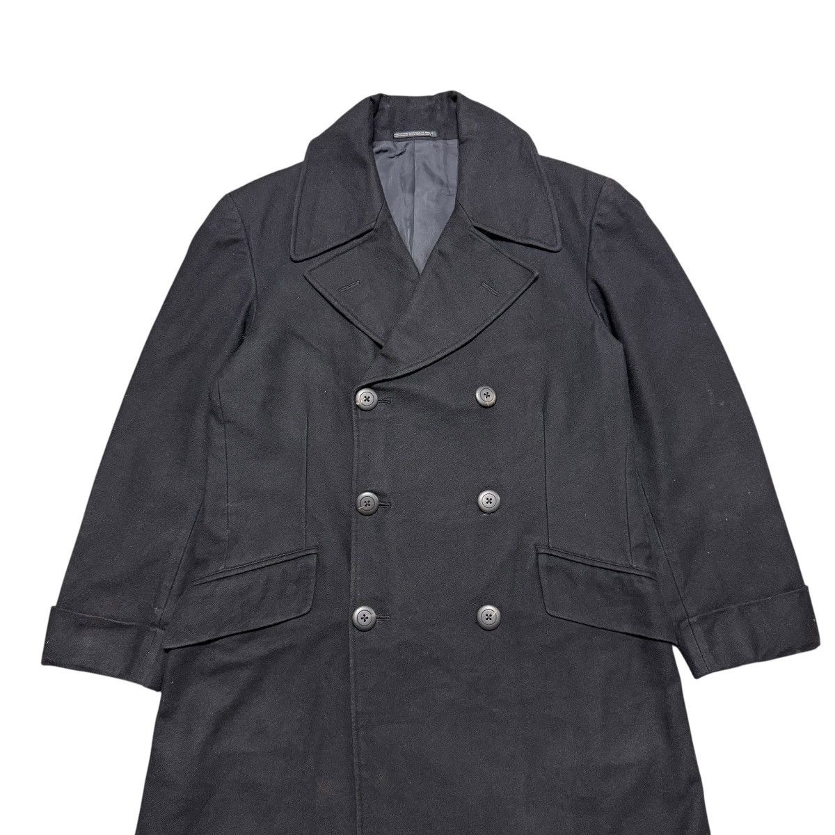 Yohji Yamamoto Yohji Yamamoto Pour Homme 80s Runway Double Breasted Coat Size US M / EU 48-50 / 2 - 4 Thumbnail