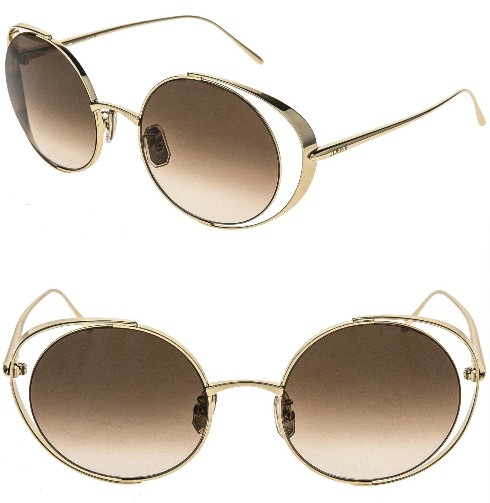 Loewe LOEWE LW40149U 40149 Metal Round Gold Brown Sunglasses 32F Size ONE SIZE - 1 Thumbnail
