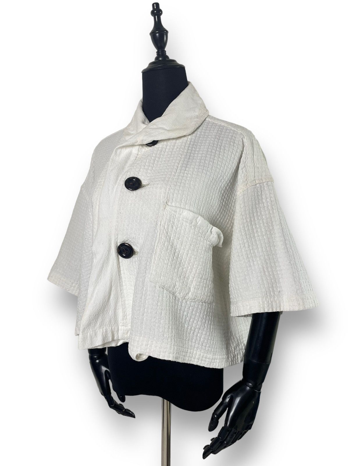 Comme des Garcons × Rei Kawakubo Unreleased SAMPLE CDG France Cropped Jacket Vintage Size M / US 6-8 / IT 42-44 - 1 Thumbnail