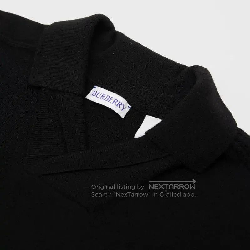 Burberry Burberry Black Wool Short Sleeve T-Shirt. Size US XL / EU 56 / 4 - 4 Thumbnail