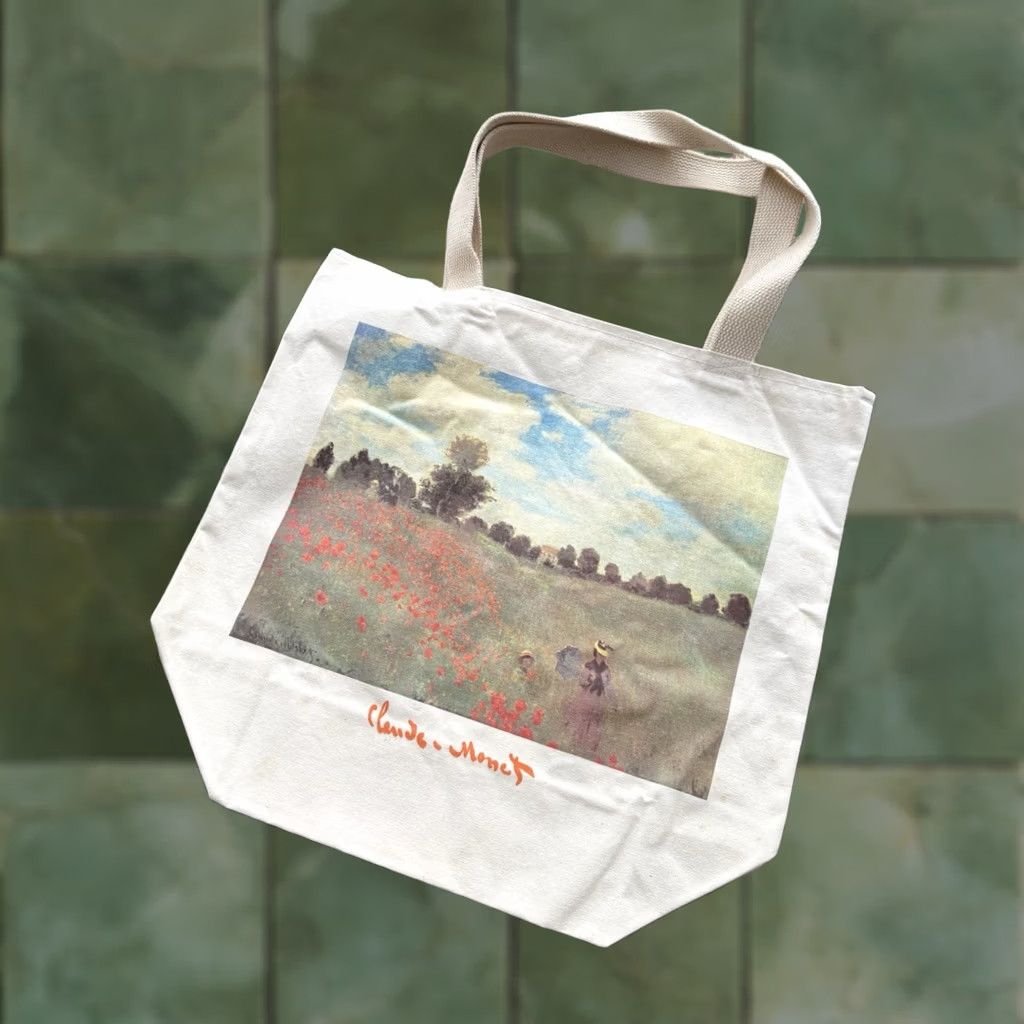 Vintage VINTAGE Claude Monet Art Canvas Tote Bag 90’s Cotton New Old Stock Size ONE SIZE - 1 Thumbnail